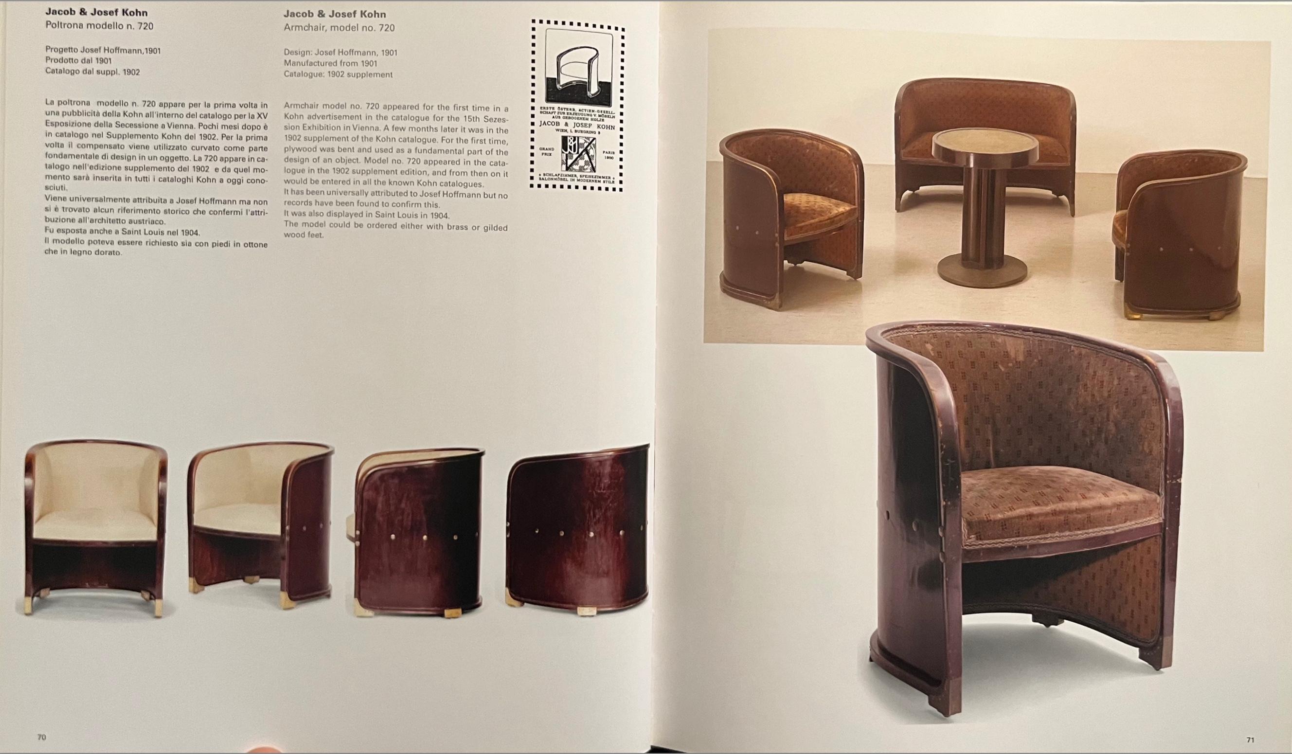 Secession Armchair by Josef Hoffmann (1914), manufactured by Thonet (1919) 2