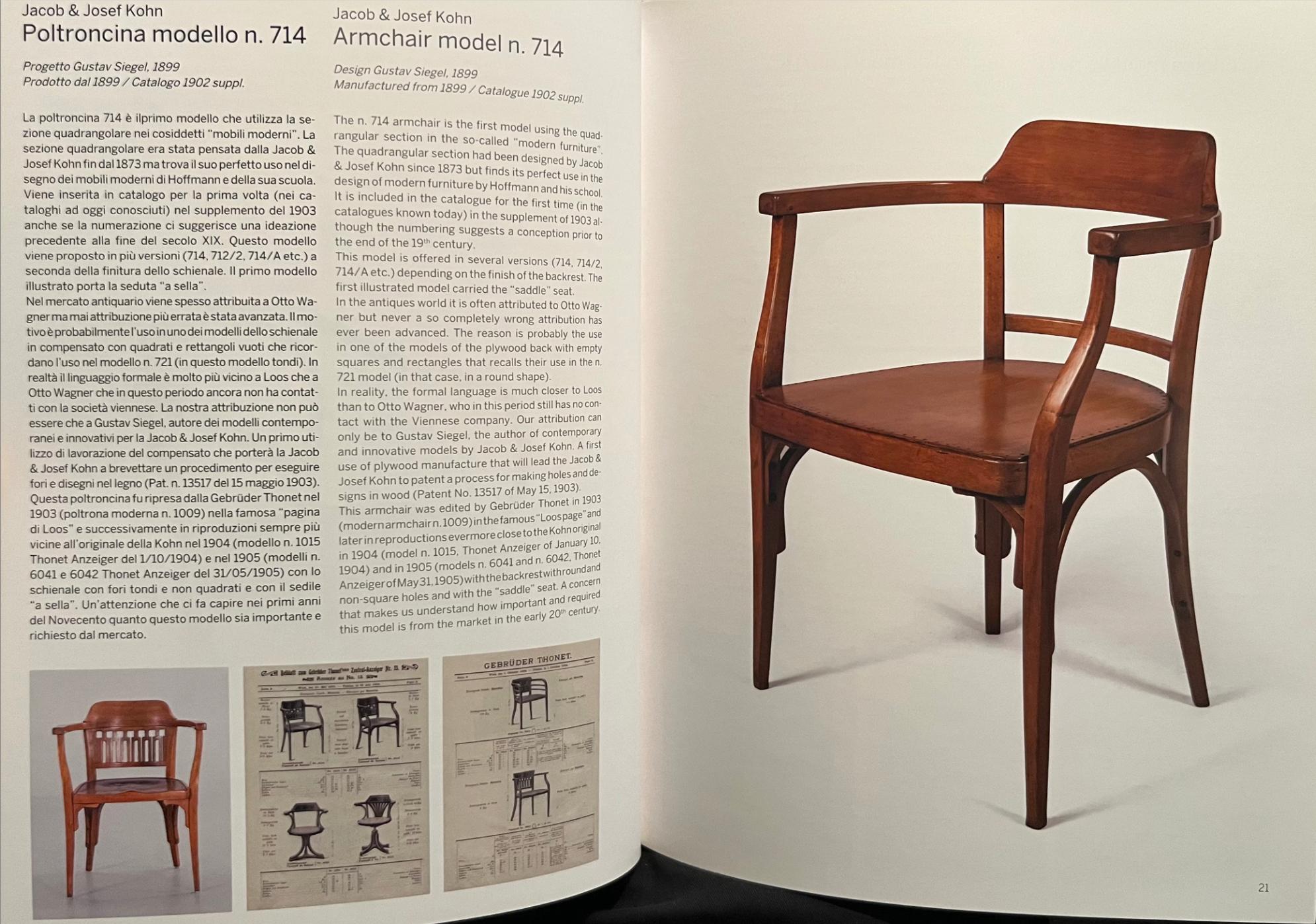 Secession Armchair by Otto Wagner/Gustav Siegel for J.J.Kohn (Vienna, 1899) In Good Condition In Wien, AT