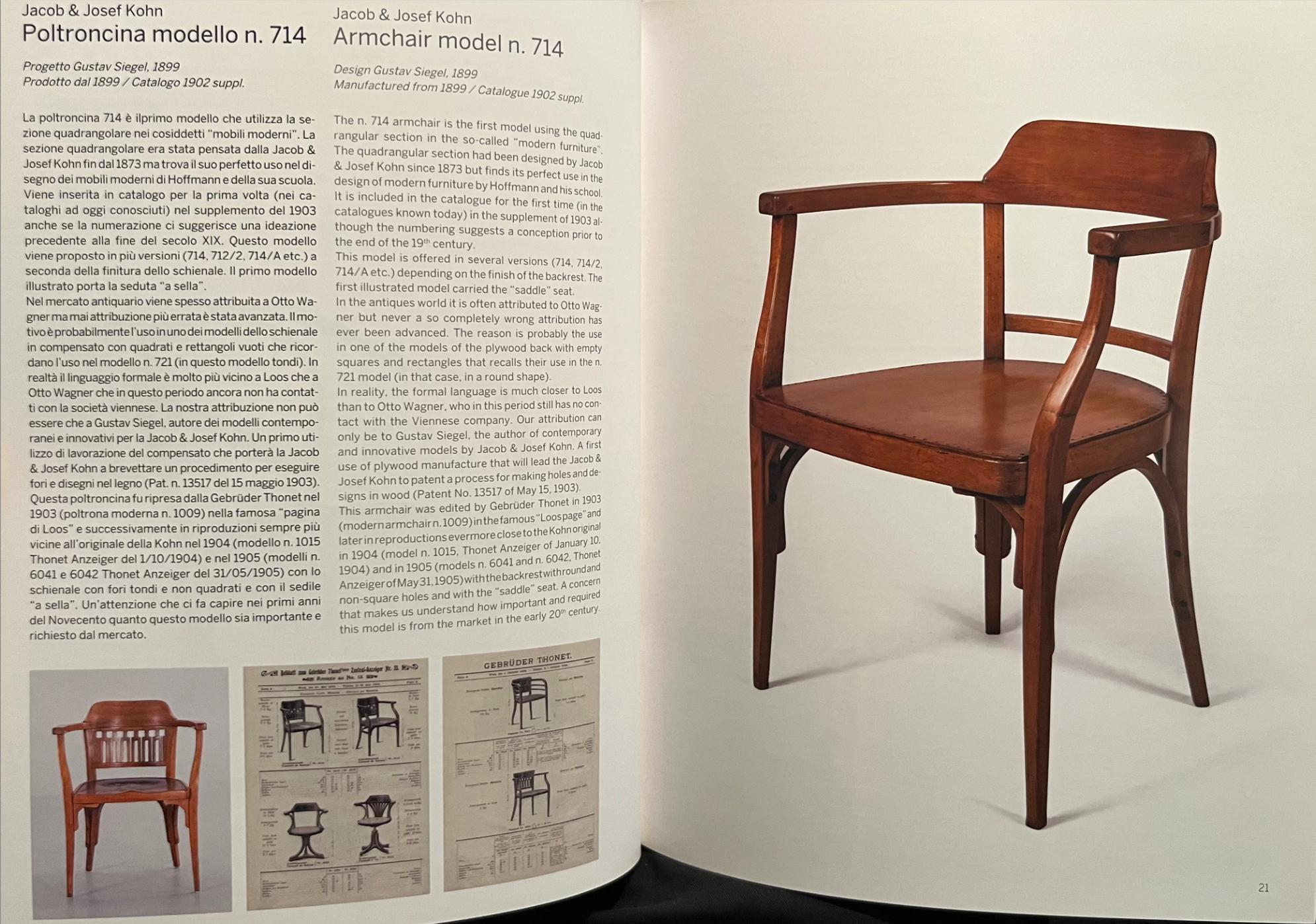 Secession Armchair by Otto Wagner/Gustav Siegel, Brothers (Vienna, 1905) For Sale at 1stDibs