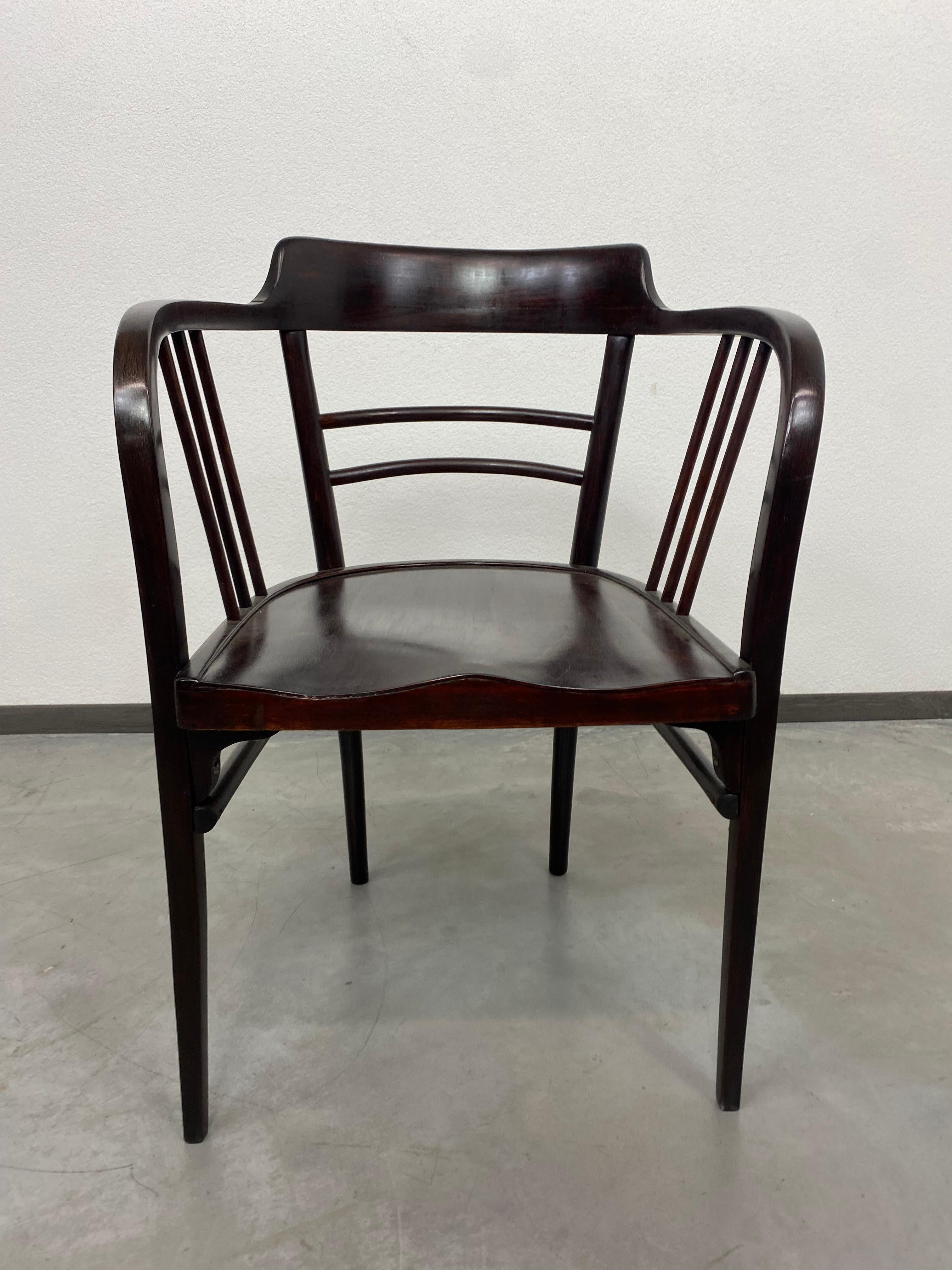 Secession armchairs by Otto Wagner for Thonet In Good Condition For Sale In Banská Štiavnica, SK
