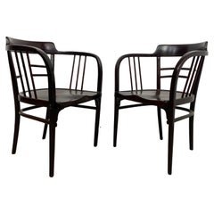 Secession armchairs by Otto Wagner for Thonet