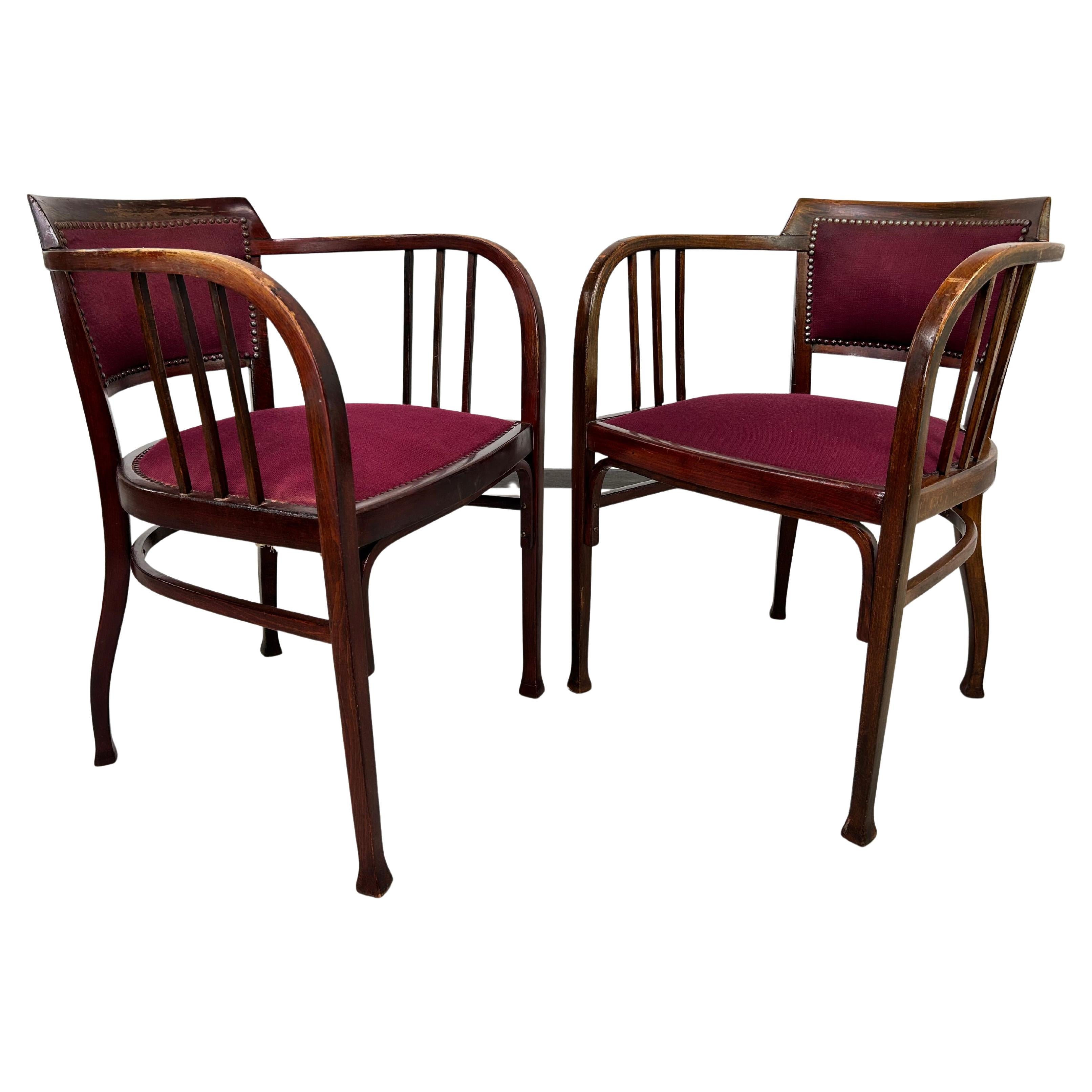 Secession armchairs no.6513 by Otto Wagner