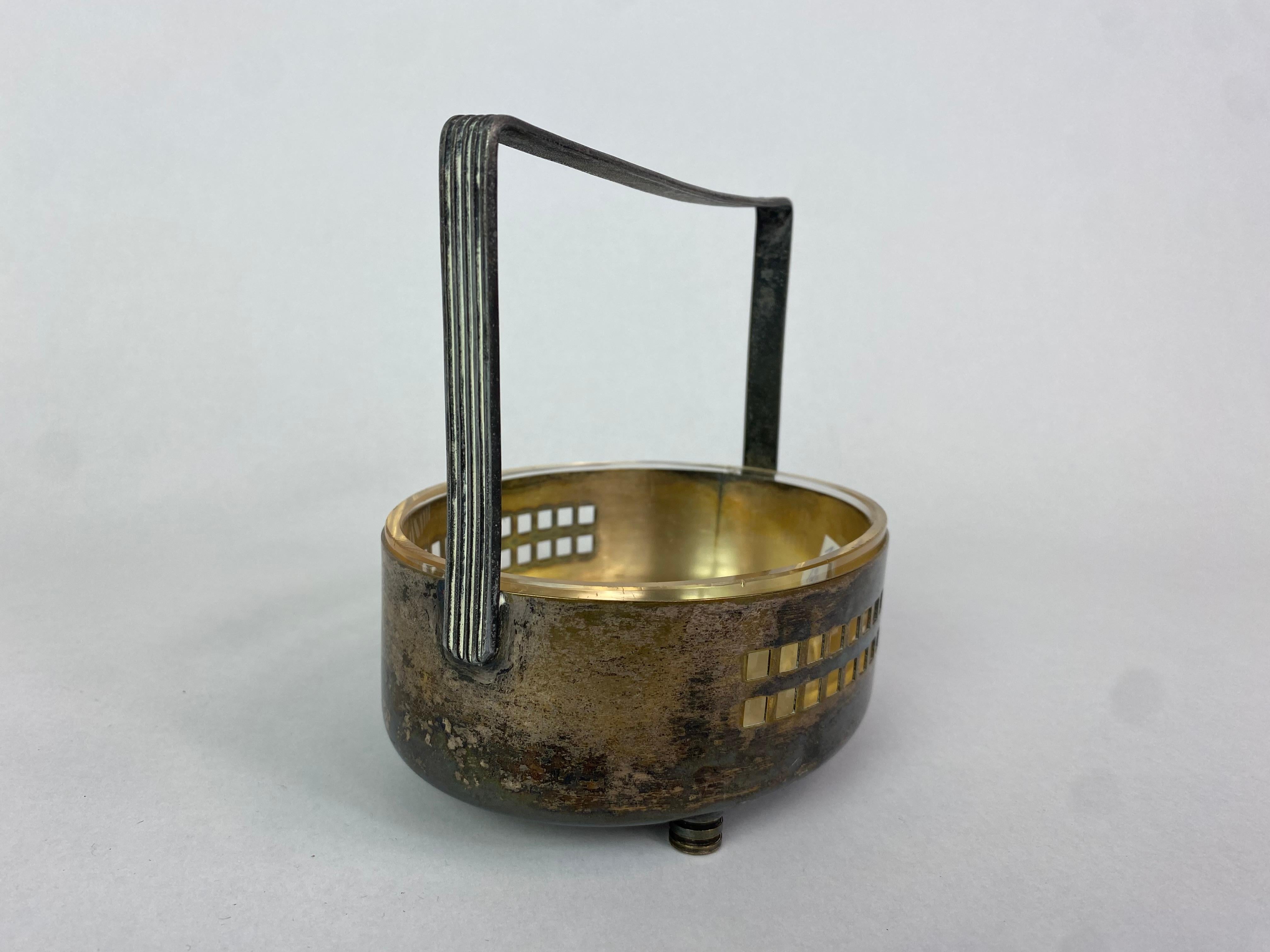 Early 20th Century Secession basket by Hans Offner for W&G For Sale