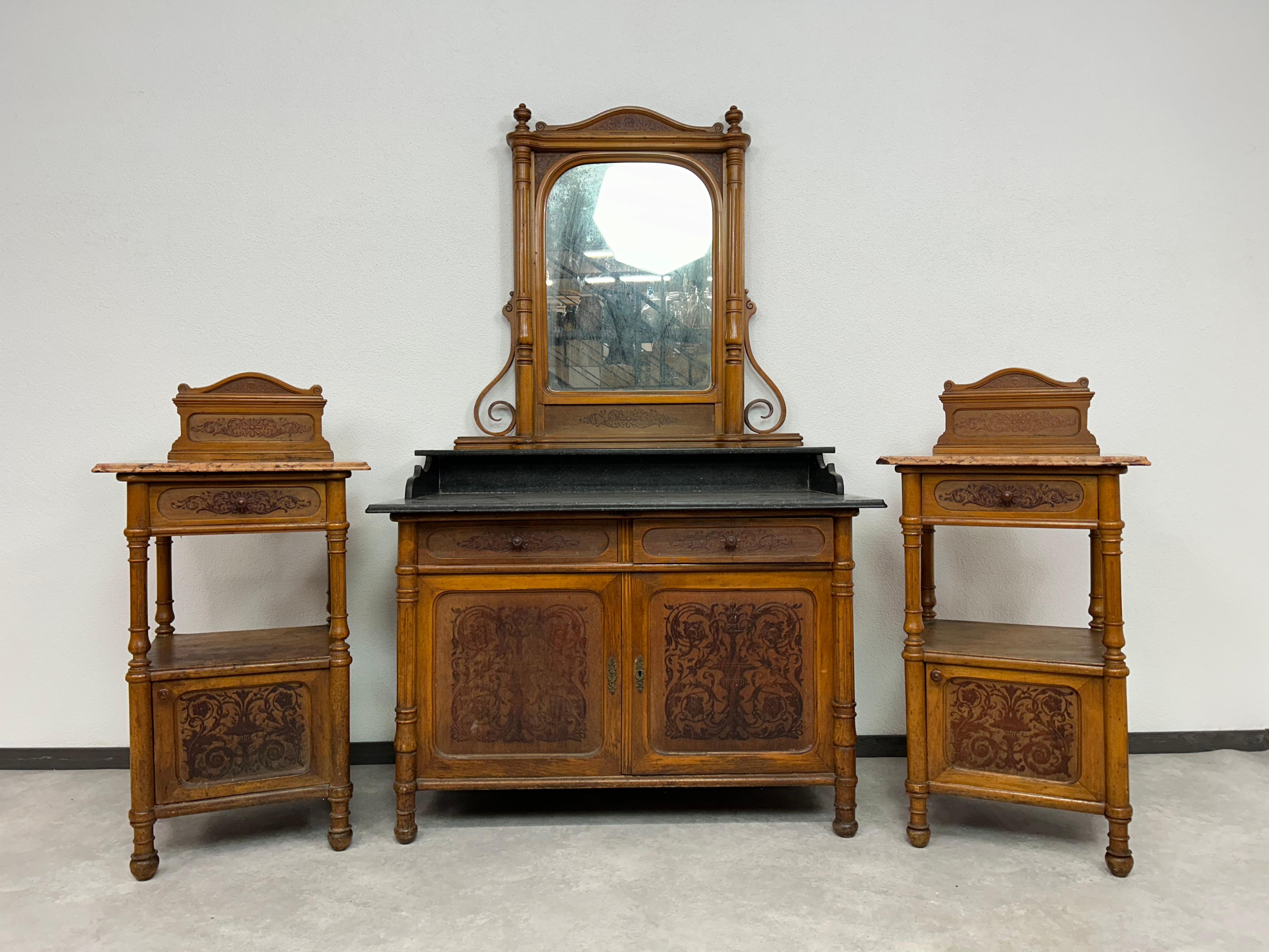 Secession bedroom set by J&J Kohn For Sale 3