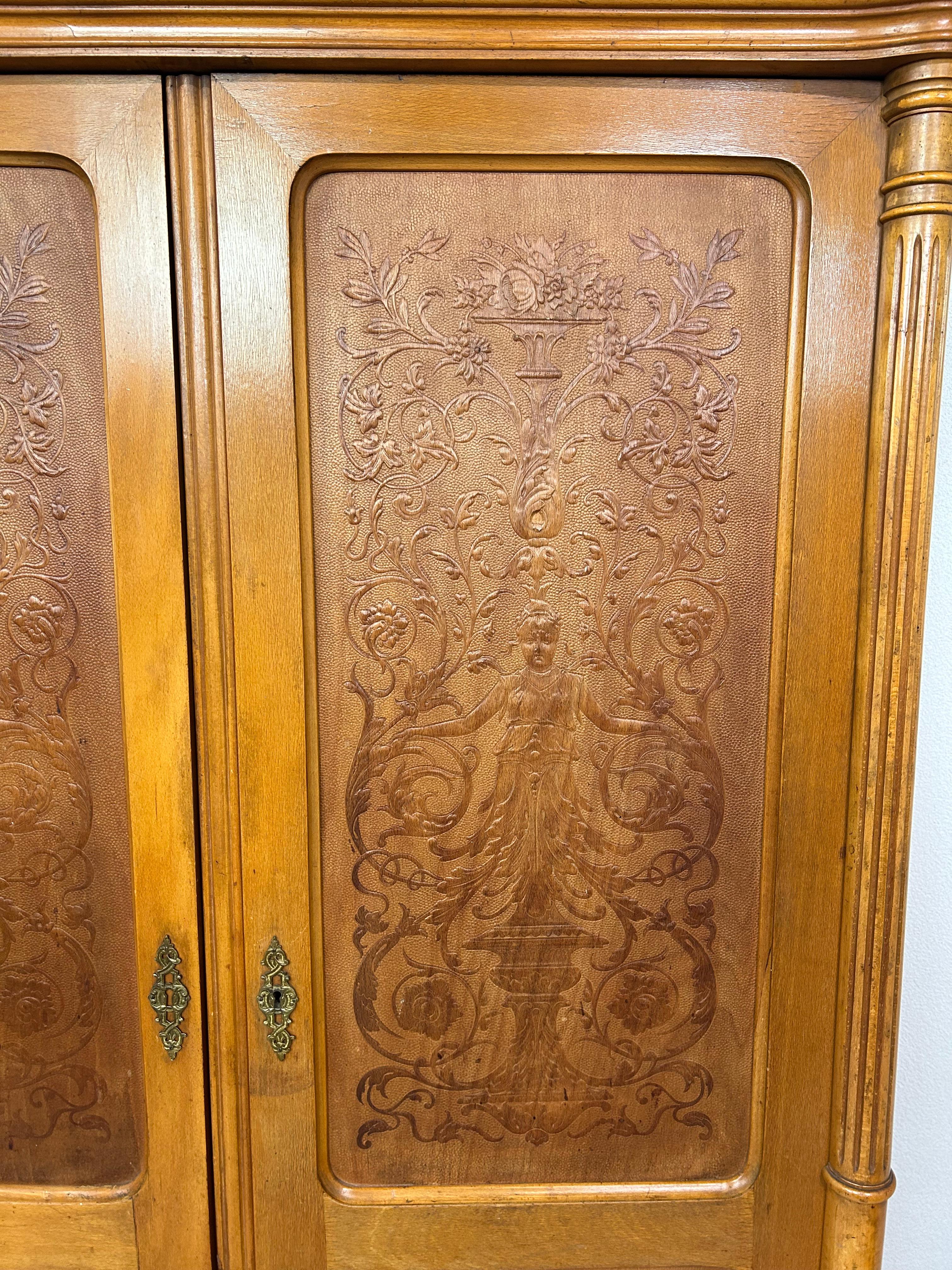 Secession bedroom set by J&J Kohn In Good Condition For Sale In Banská Štiavnica, SK