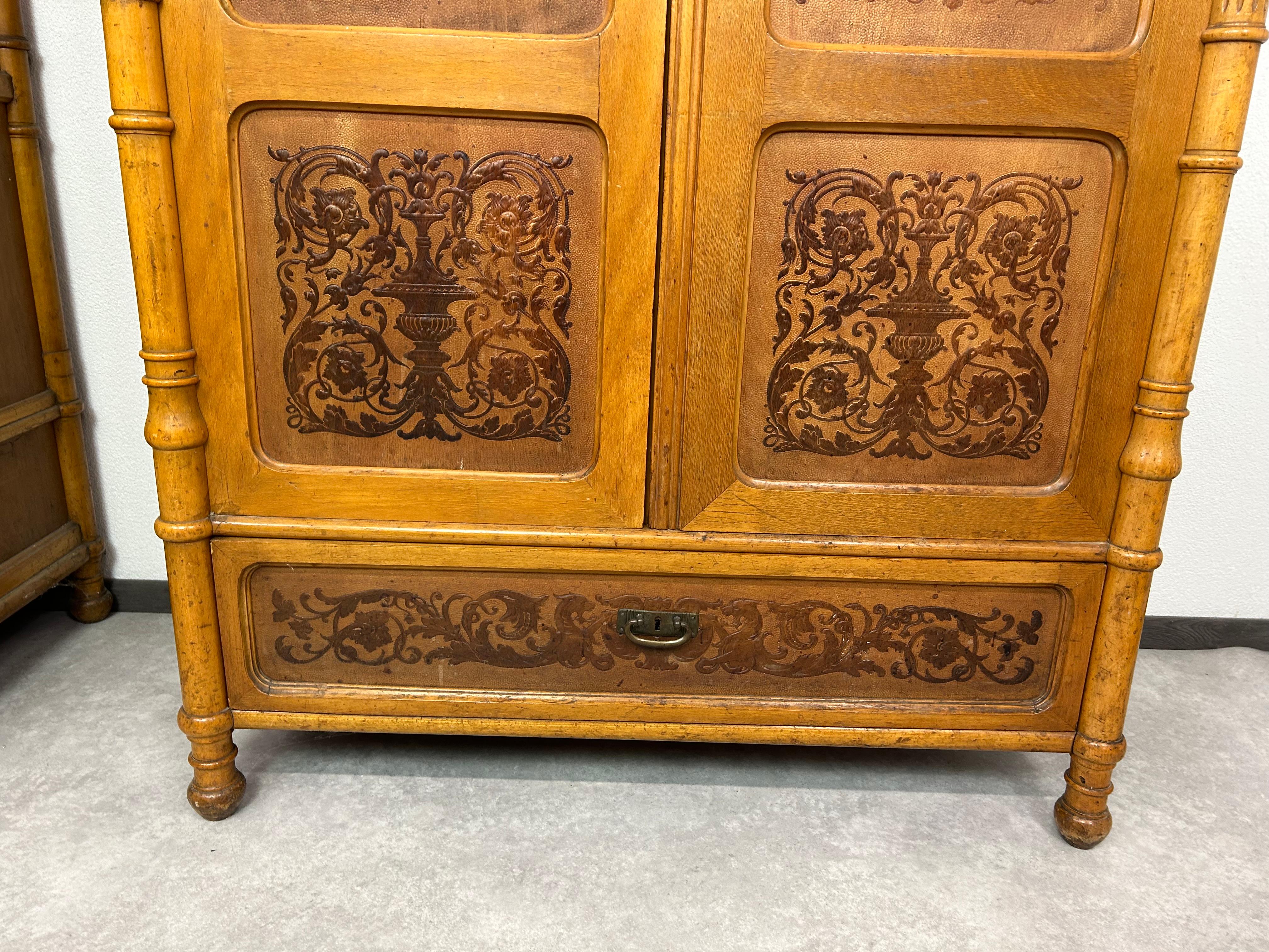 Early 20th Century Secession bedroom set by J&J Kohn For Sale
