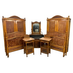 Antique Secession bedroom set by J&J Kohn