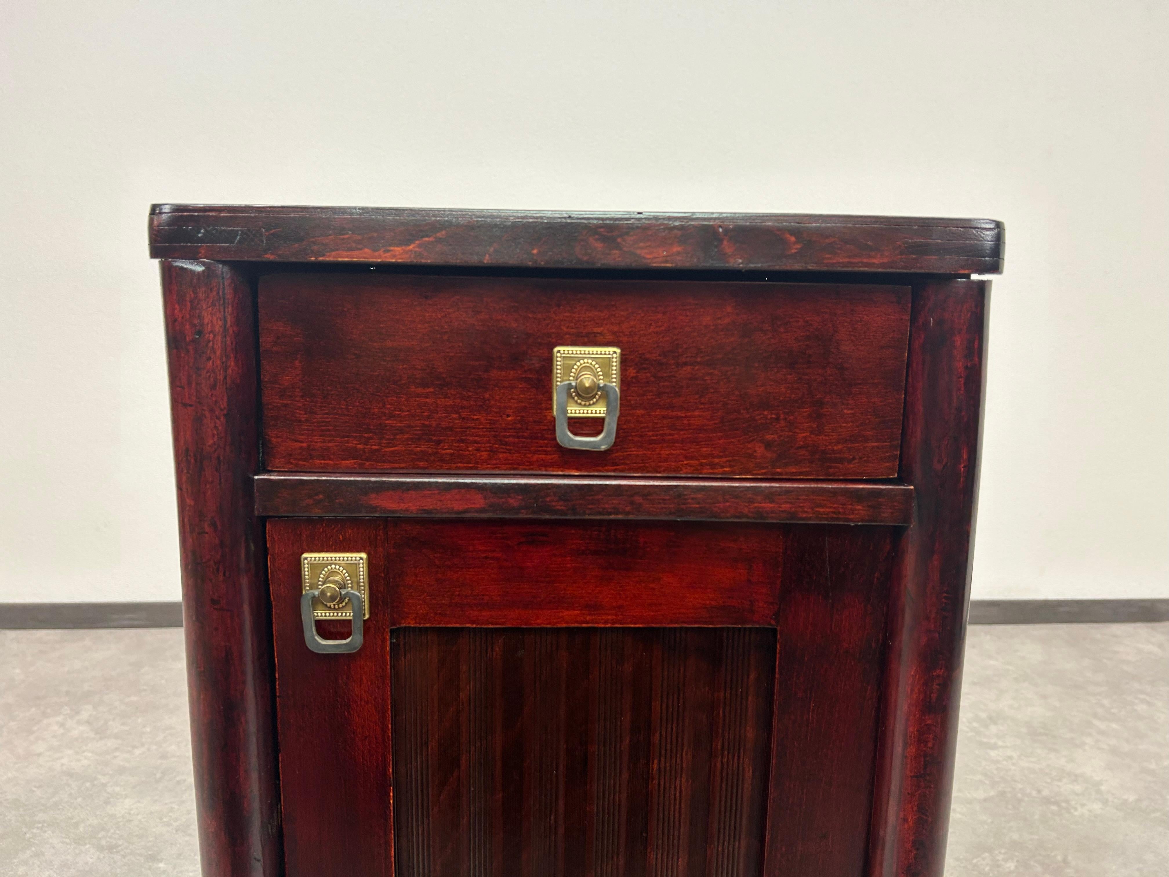 Jugendstil Secession bedside table by J&J Kohn For Sale
