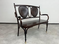 Secession bentwood bench by Thonet Mundus