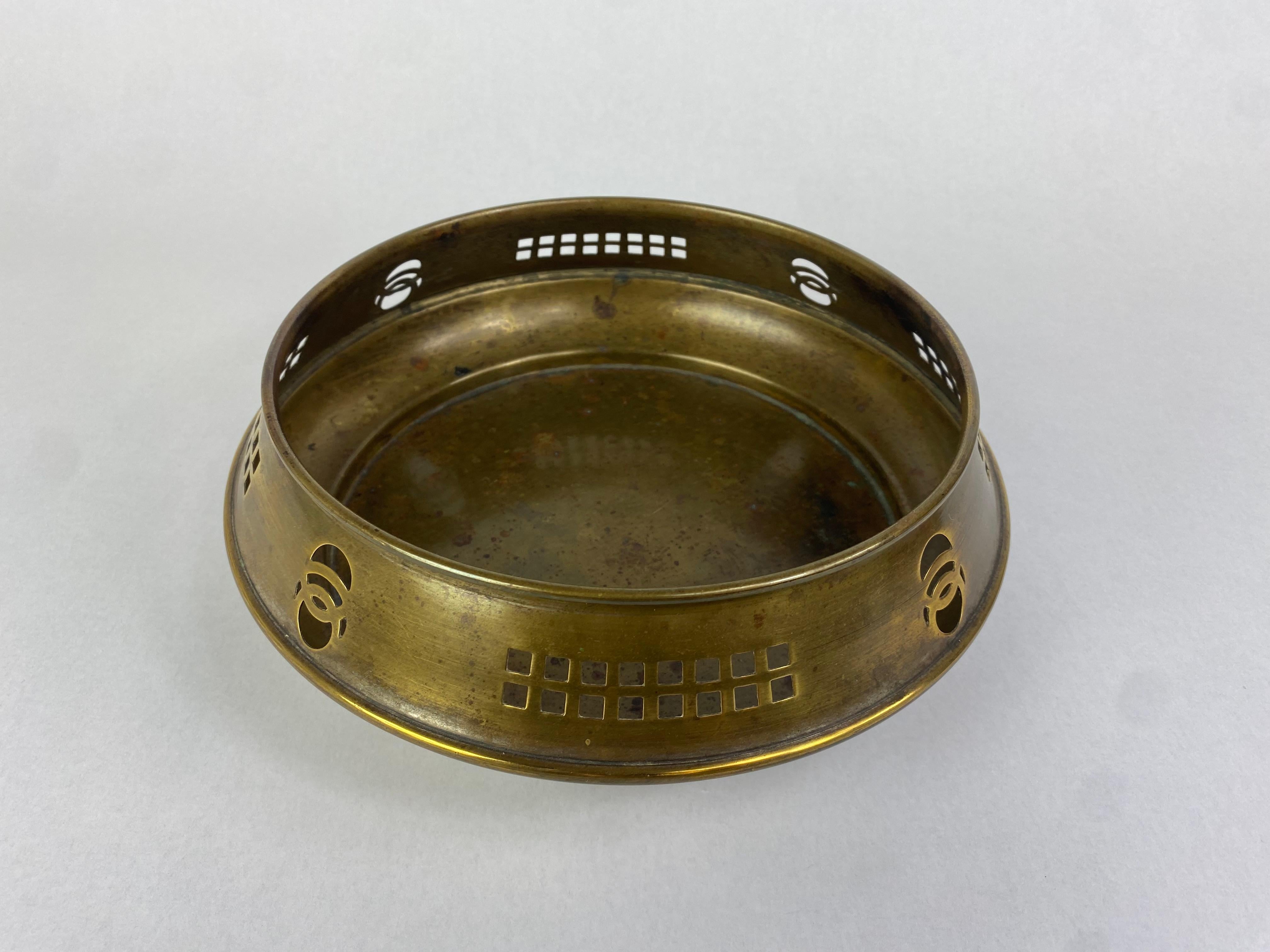 vintage chinese brass bowl