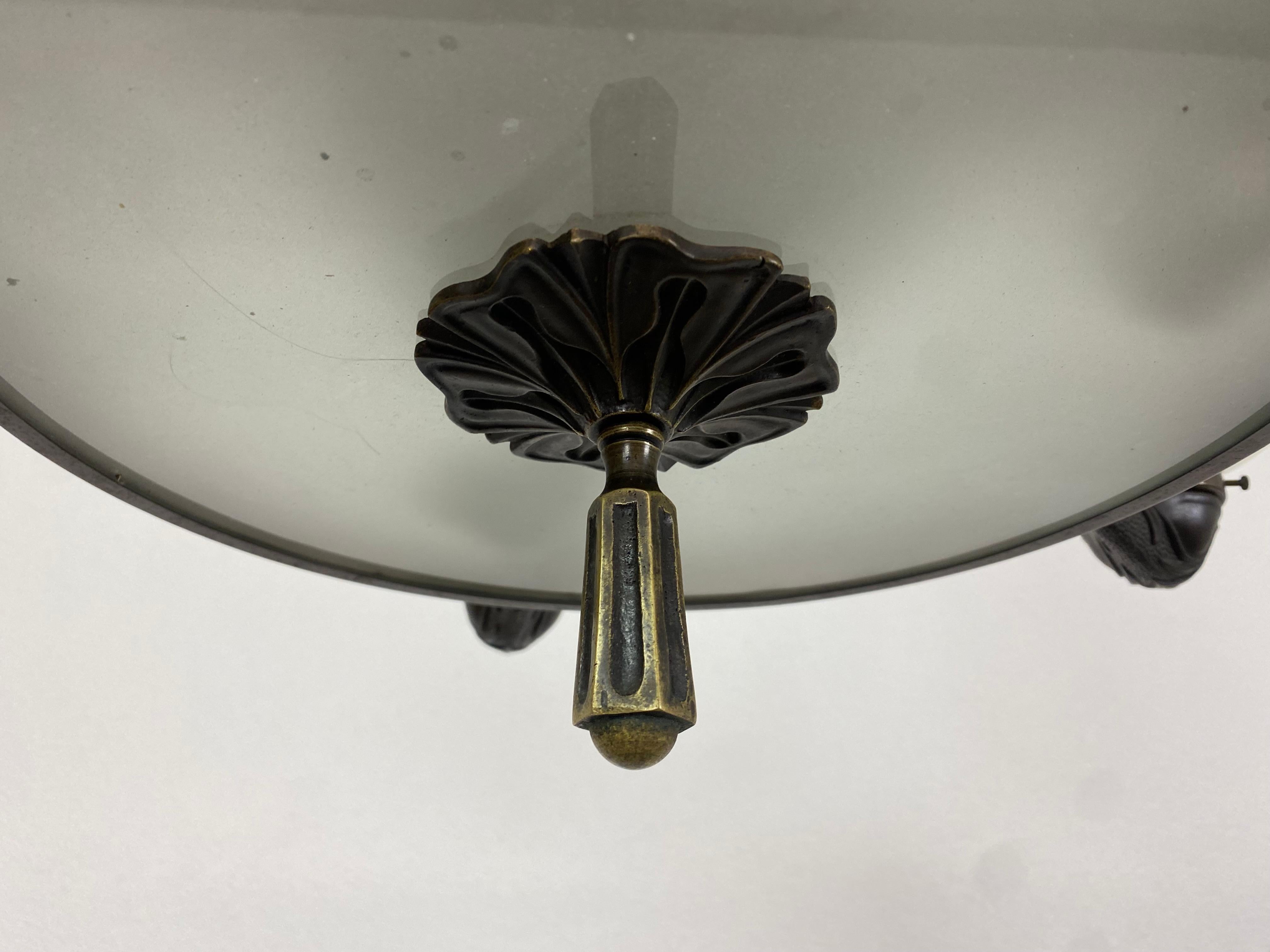 Secession bronze chandelier For Sale 2