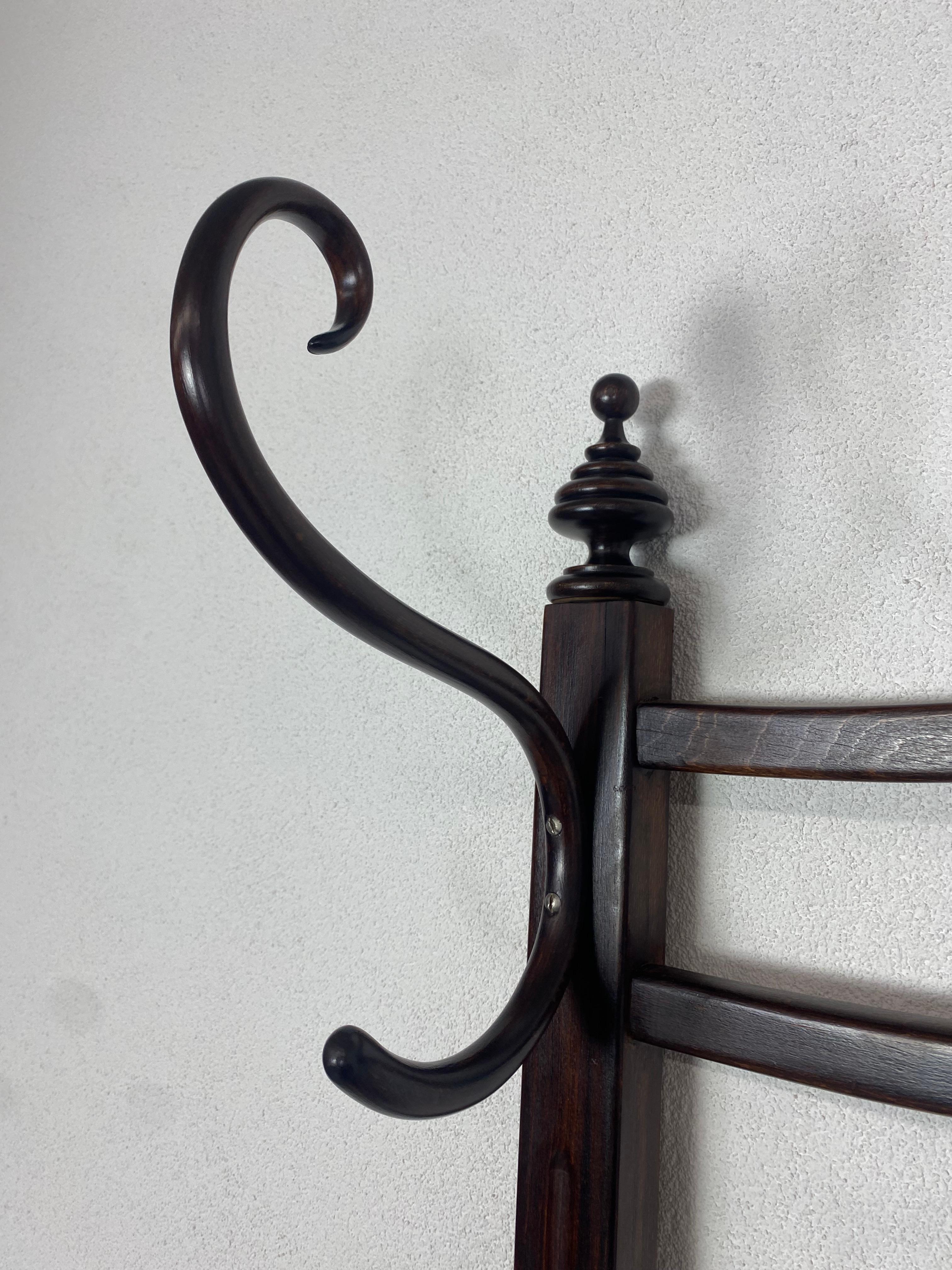 Secession coat hanger J&J Kohn no.905 professionally stained and repolished.