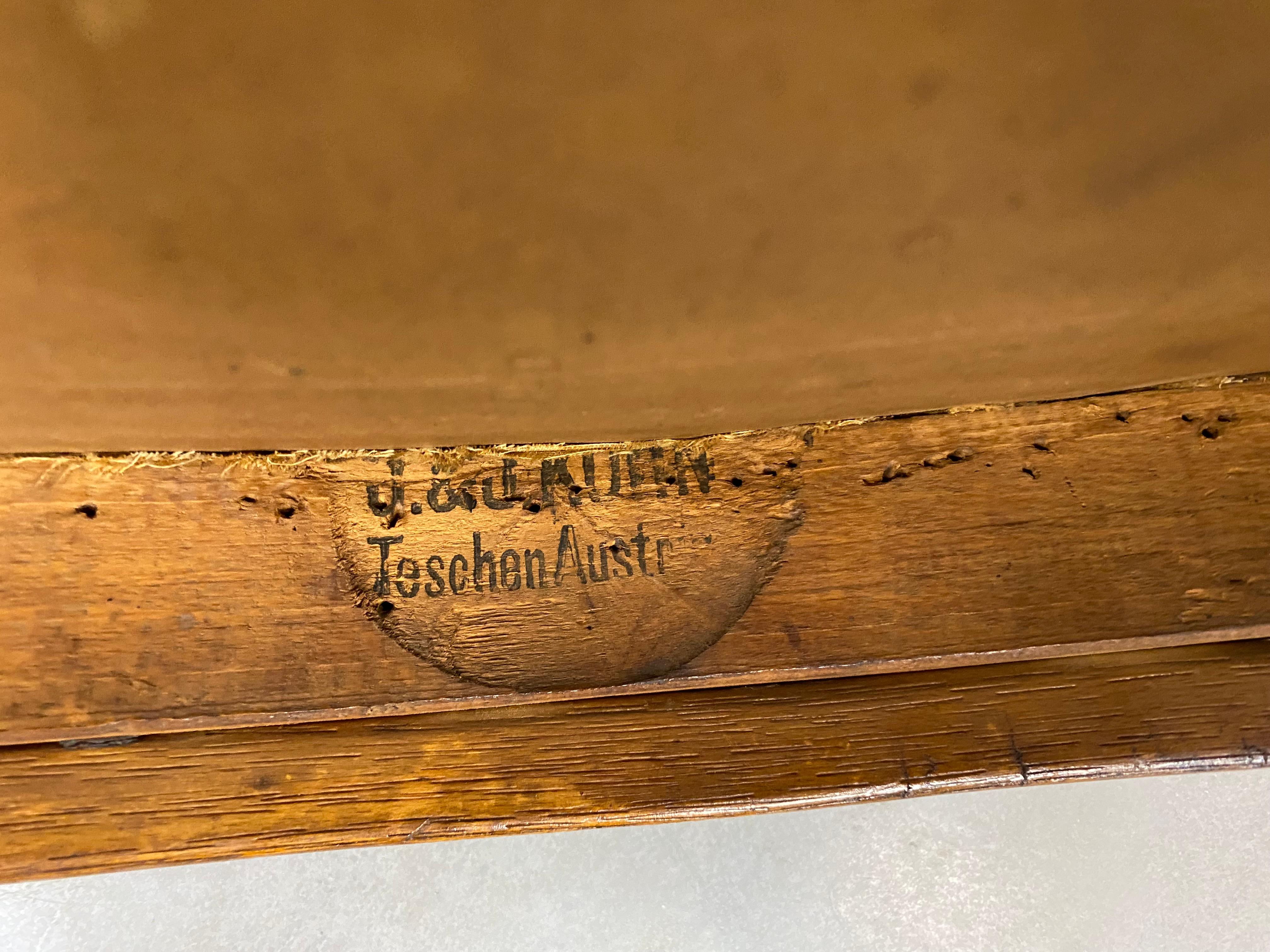 Chaise de bureau de la sécession 715F de Gustav Siegel pour J&J Kohn en vente 3