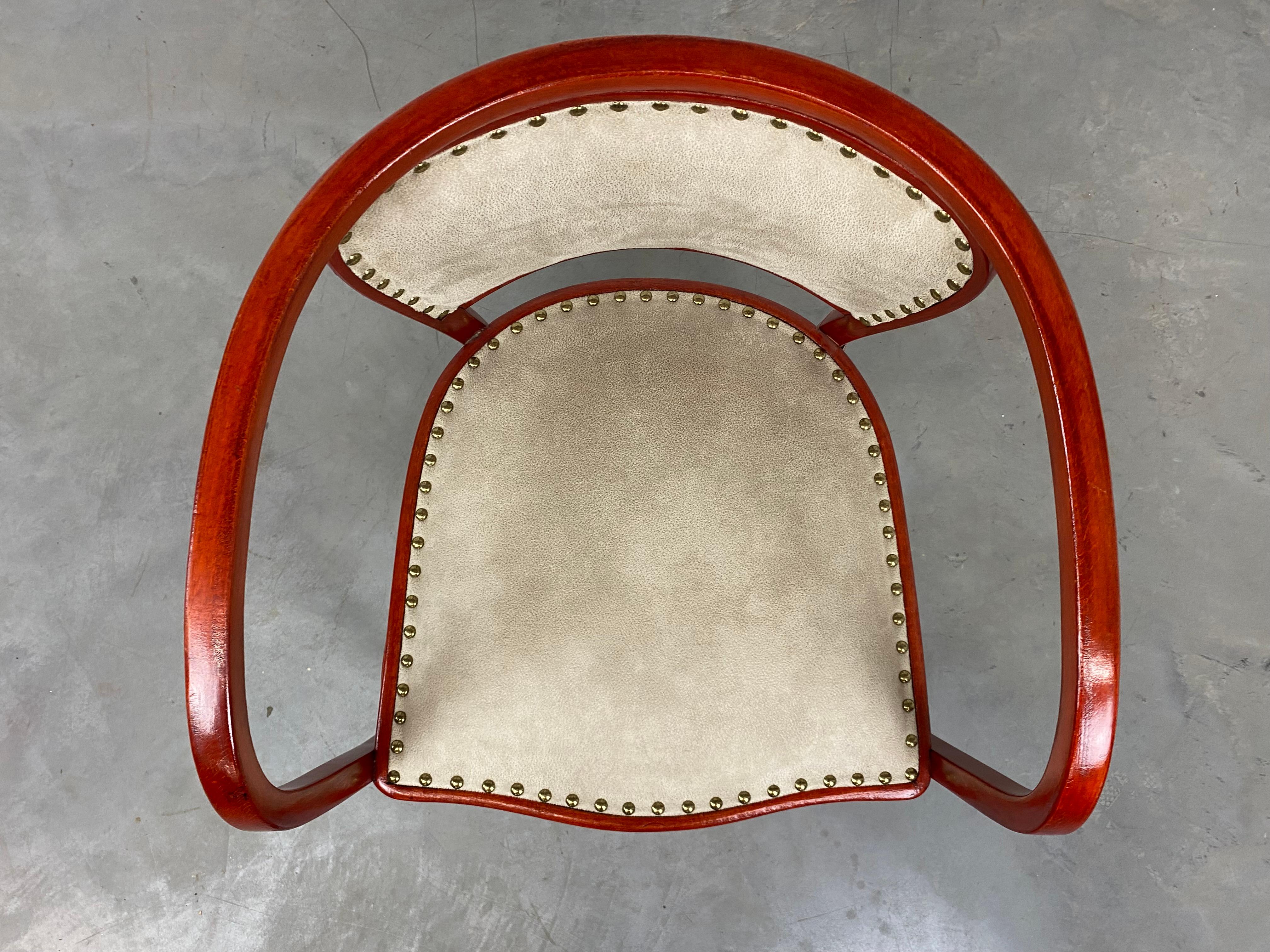 Early 20th Century Secession Desk Chair 715F by Gustav Siegel for J&J Kohn For Sale