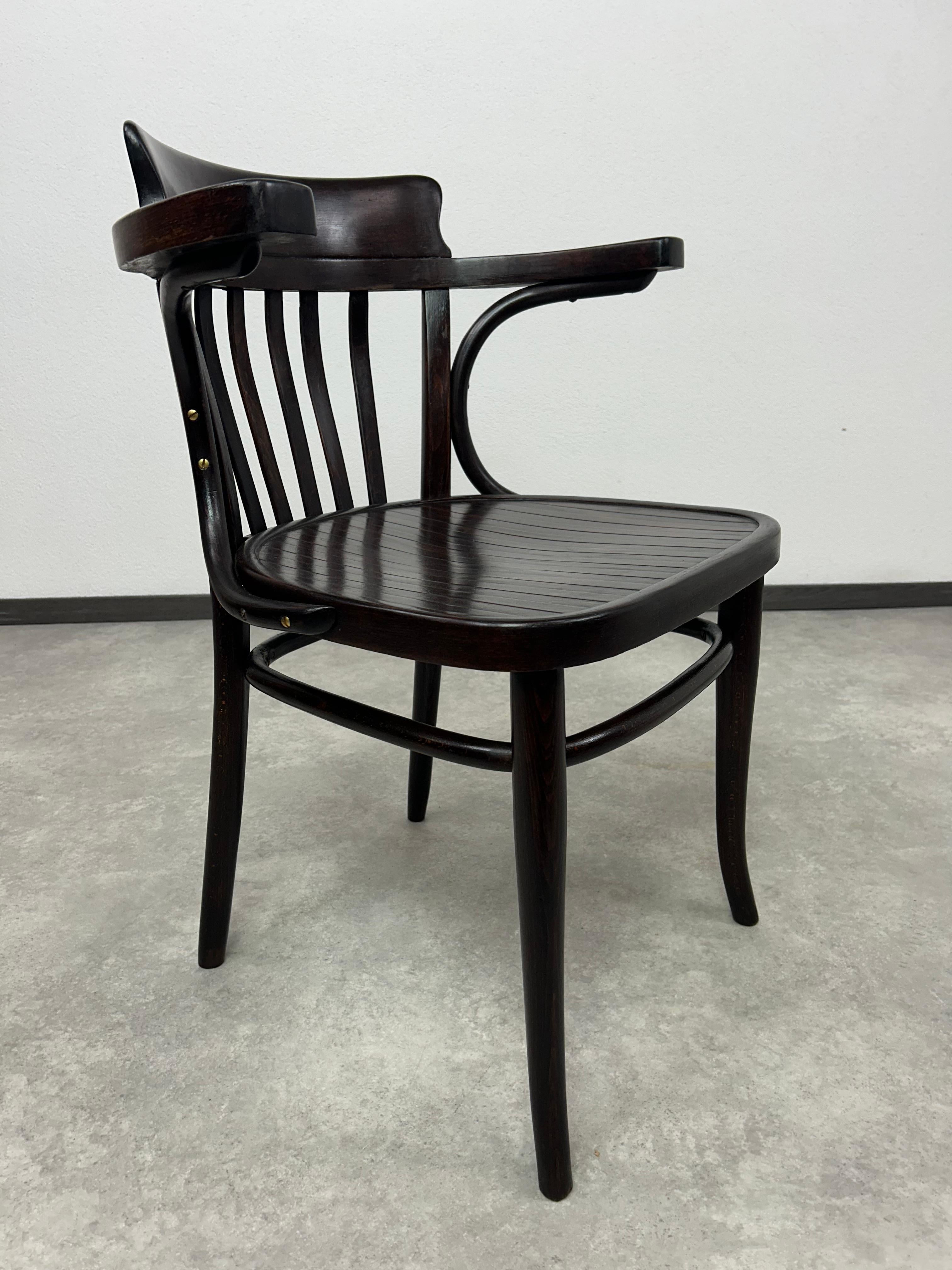 Slovak Secession desk chair by Thonet For Sale