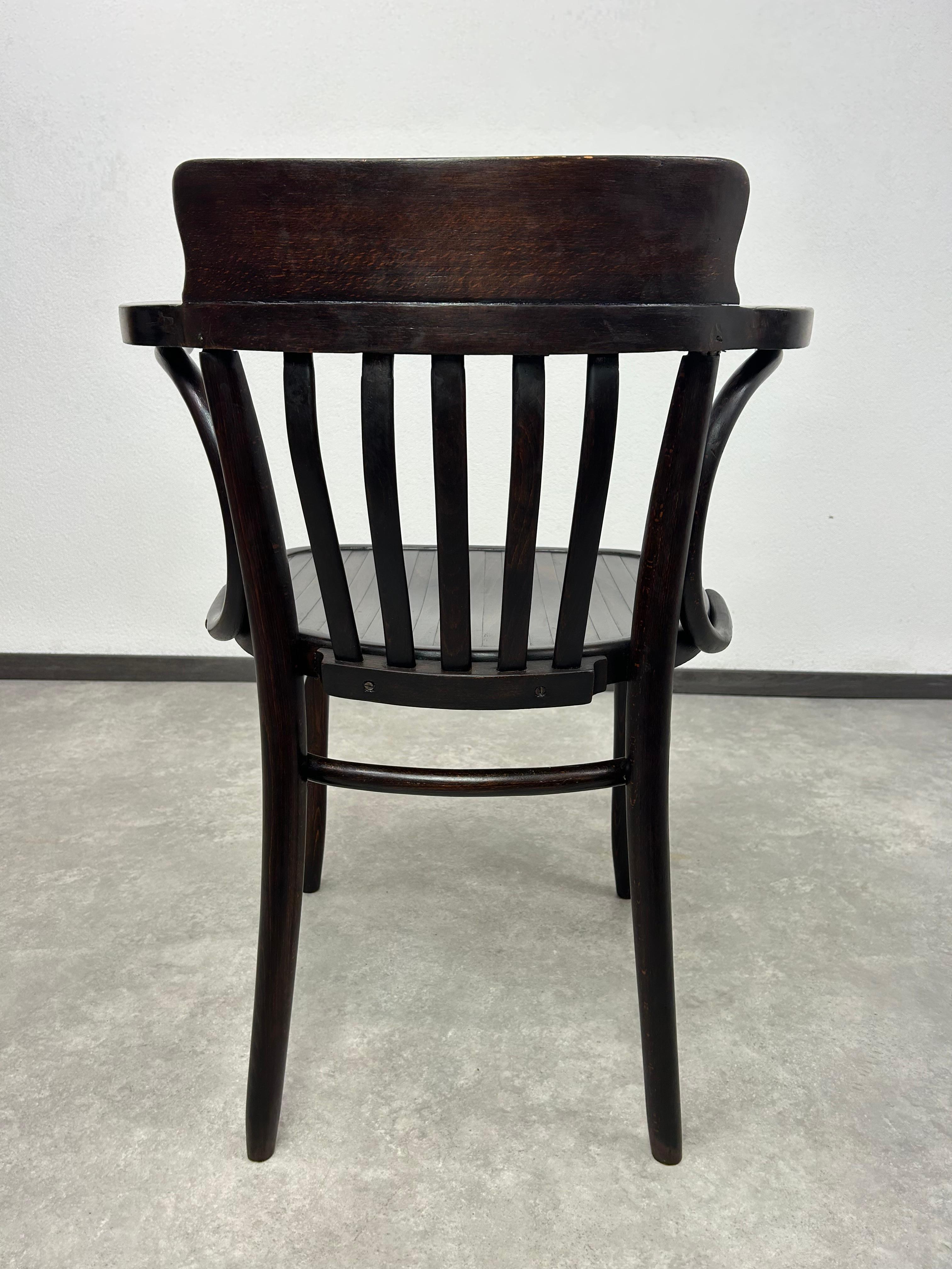 Abalone Secession desk chair by Thonet For Sale