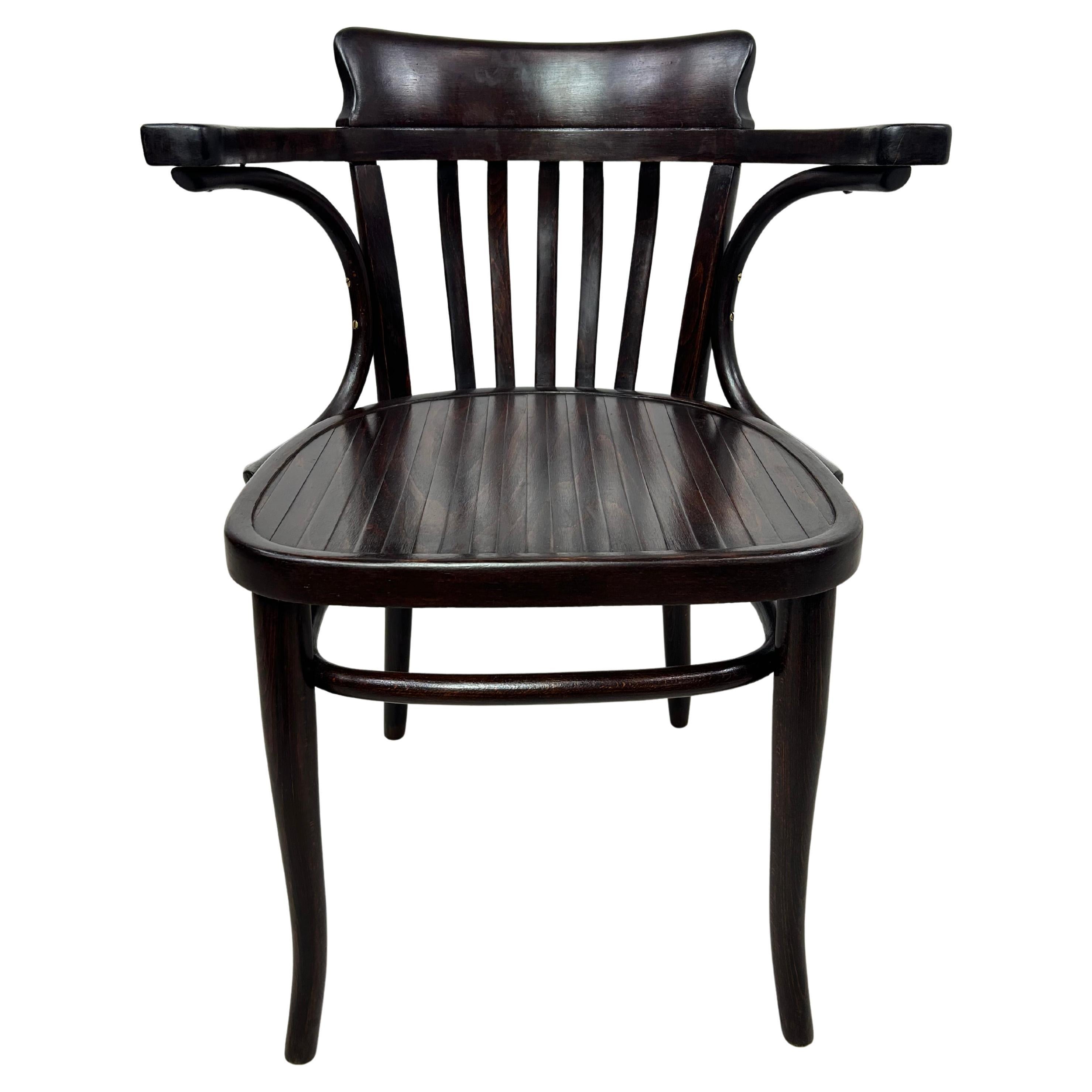 Secession desk chair by Thonet For Sale