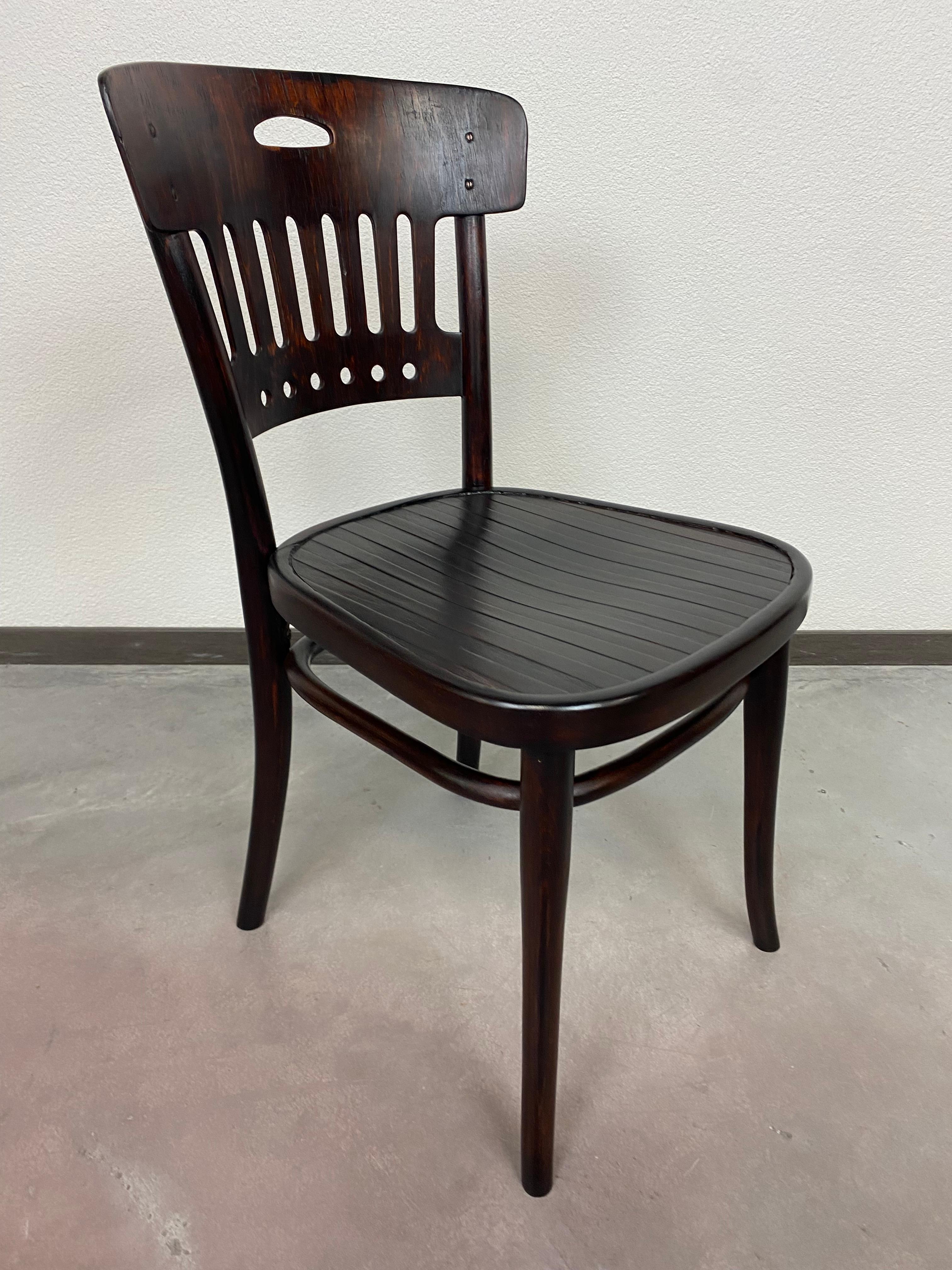 Slovak Secession Dining Chair No.335 For Sale