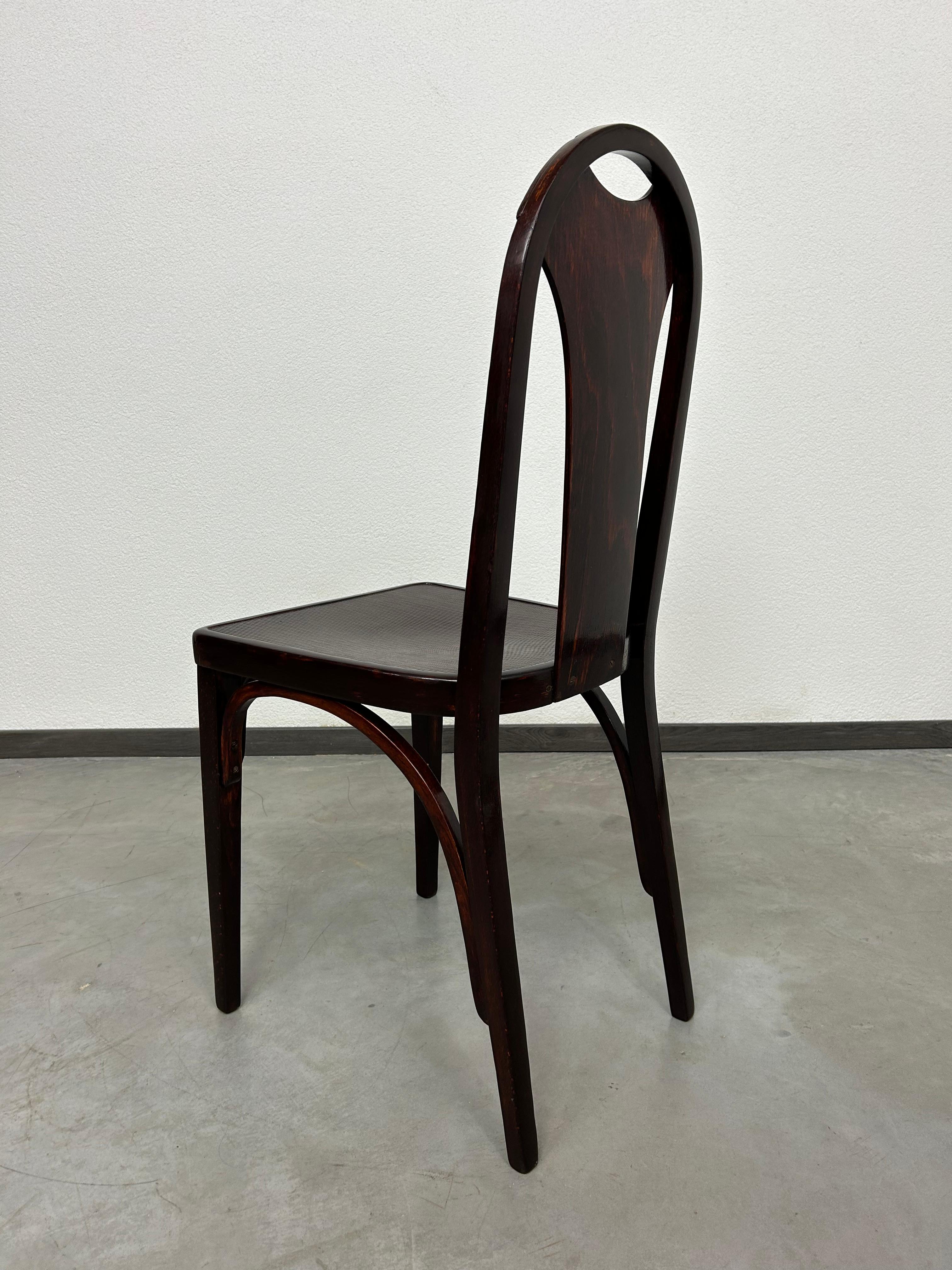 Secession dining chair no.373 atr. Josef Hoffmann/Otto Prutscher for J&J Kohn For Sale 5