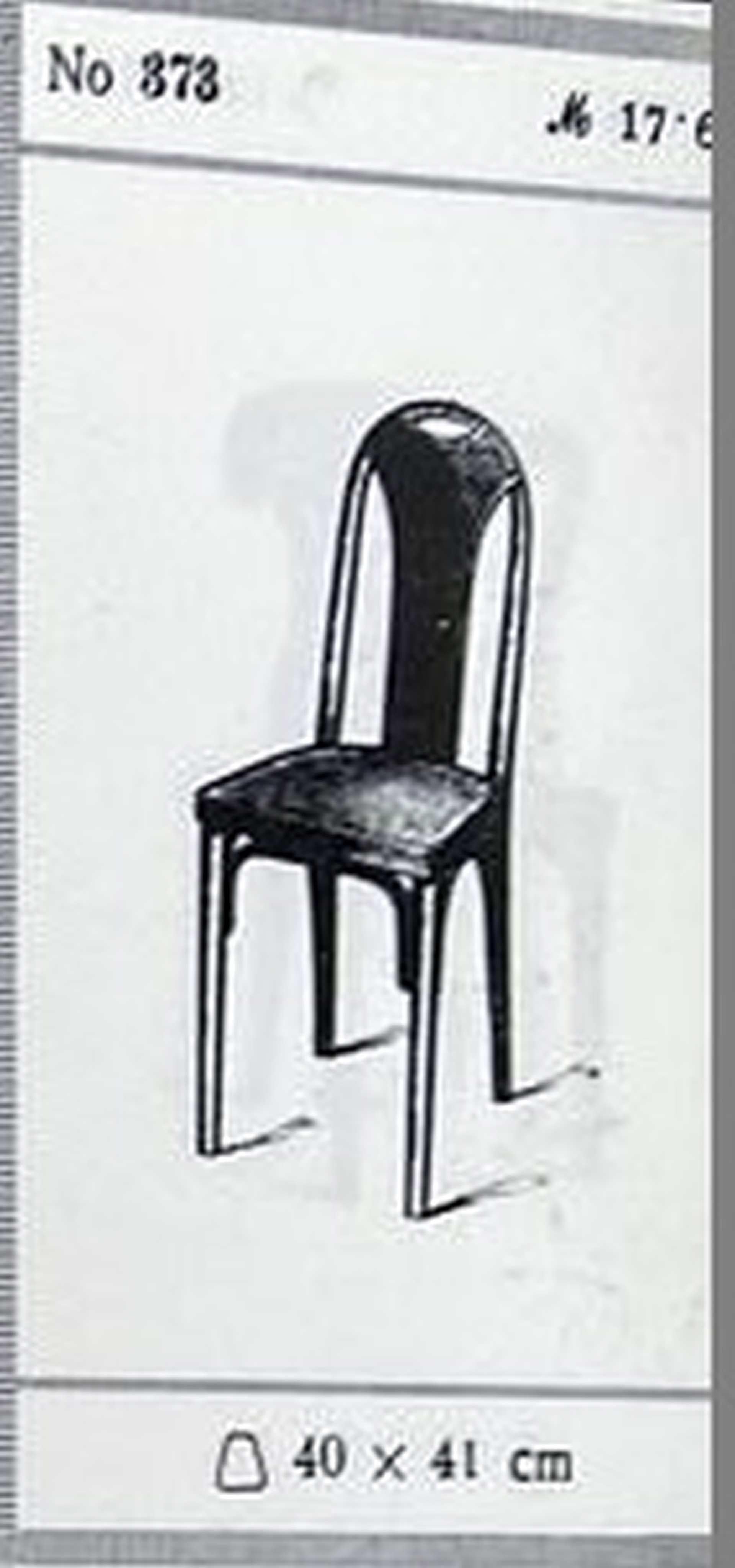 Secession dining chair no.373 atr. Josef Hoffmann/Otto Prutscher for J&J Kohn For Sale 7