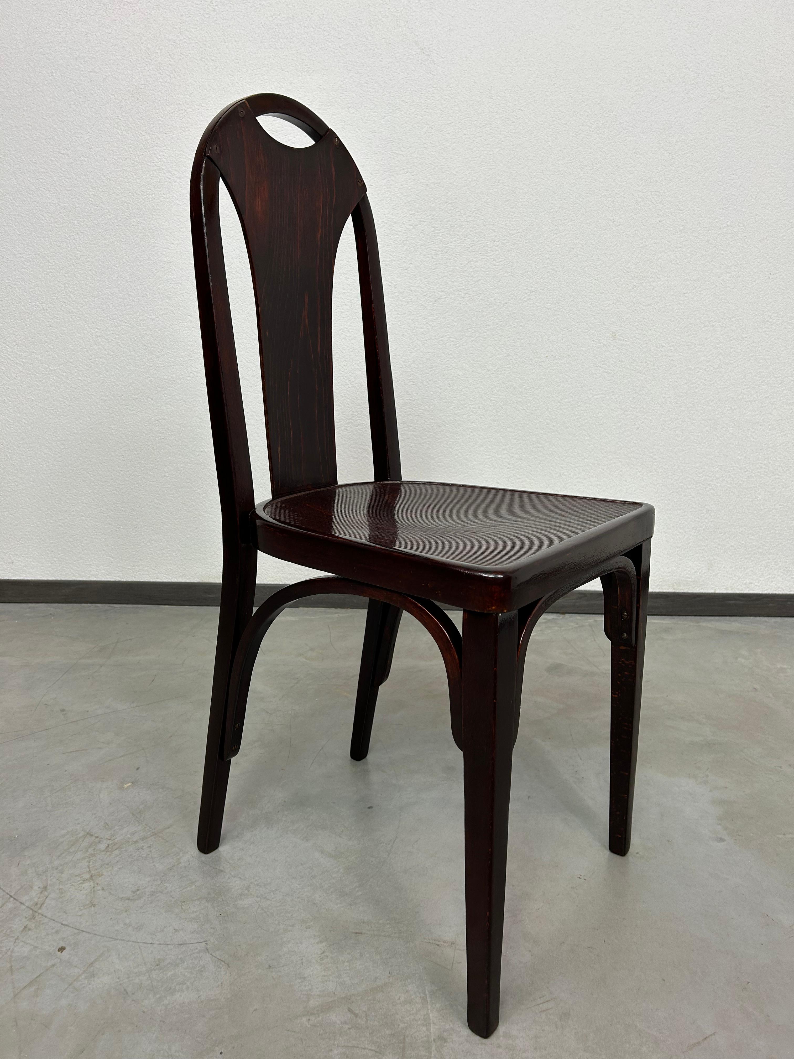 Secession dining chair no.373 atr. Josef Hoffmann/Otto Prutscher for J&J Kohn For Sale 1