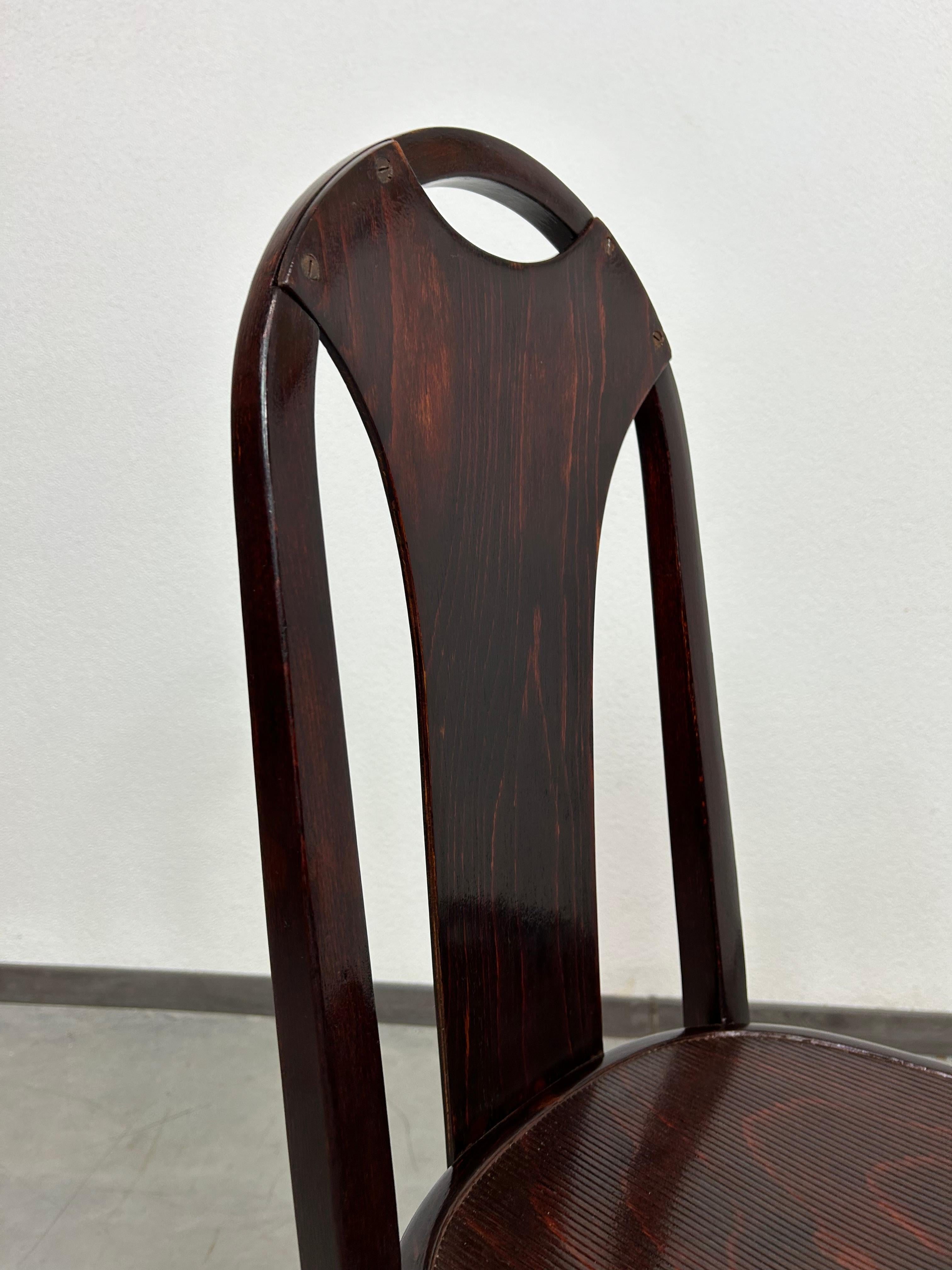 Secession dining chair no.373 atr. Josef Hoffmann/Otto Prutscher for J&J Kohn For Sale 2