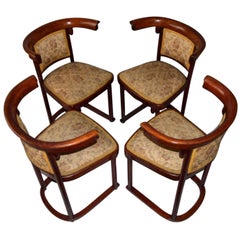 Secession Dining Chairs By Josef Hoffmann for Thonet, 1910s