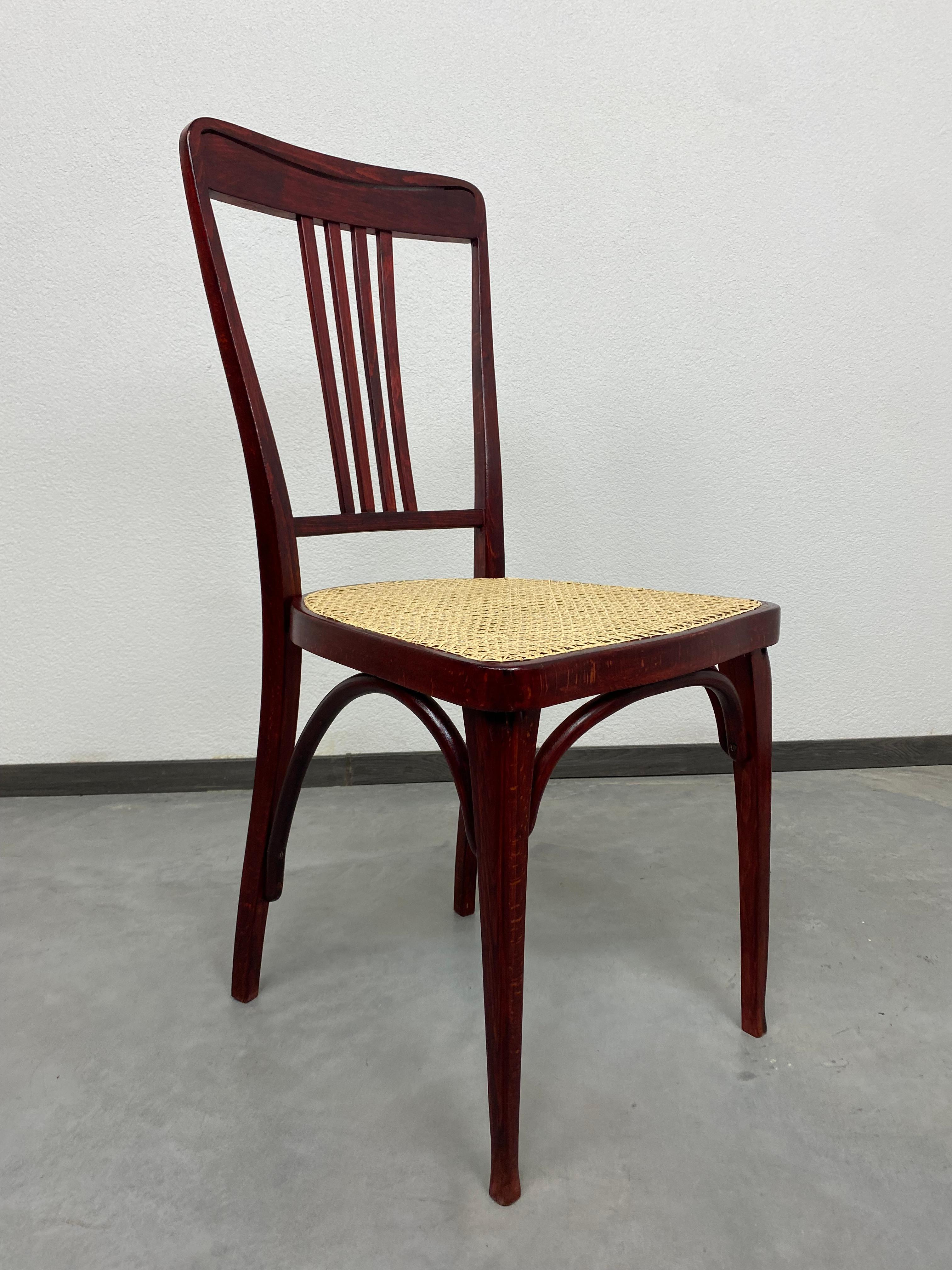 Slovak Secession Dining Chairs by Thonet For Sale