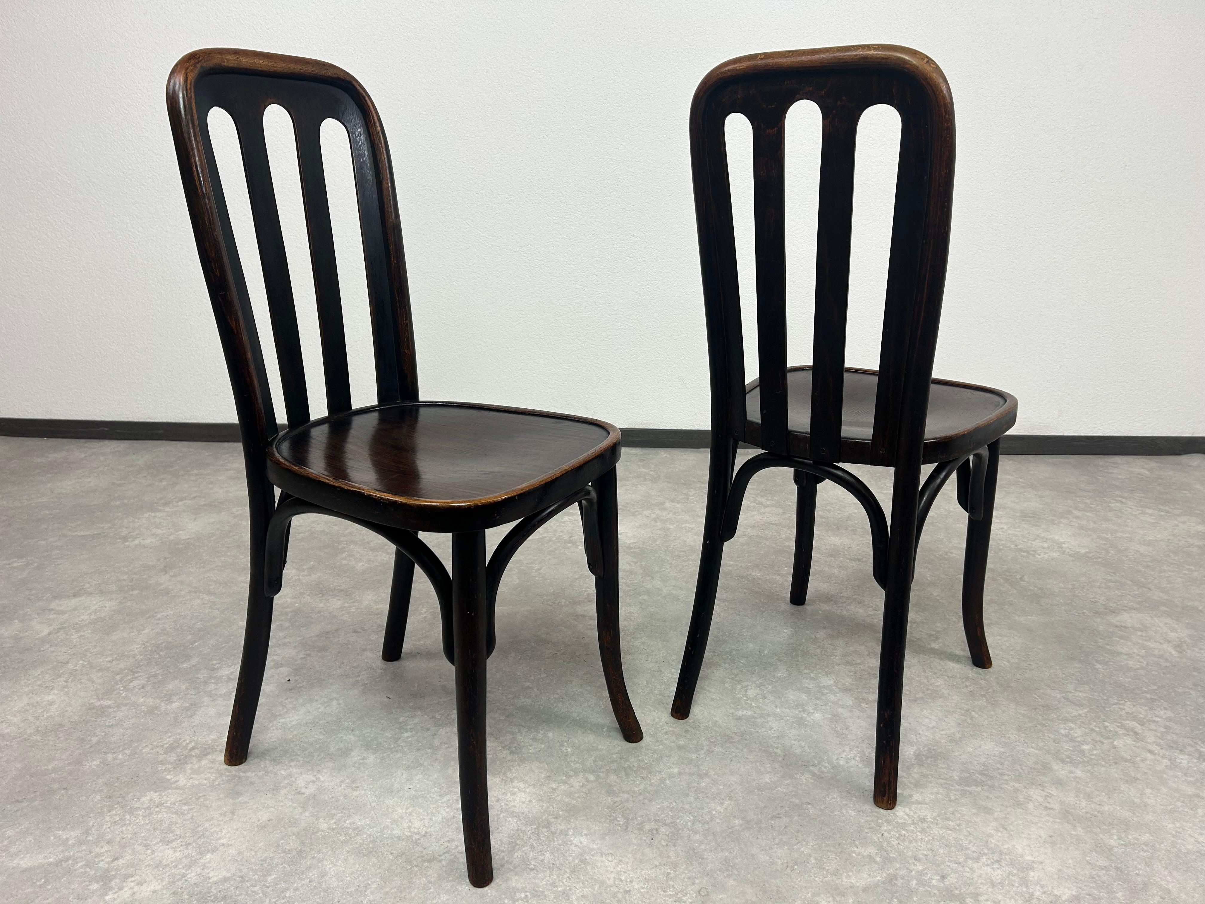 Esszimmerstühle der Secession Nr. 413 von Josef Hoffmann für Thonet (Wiener Secession) im Angebot