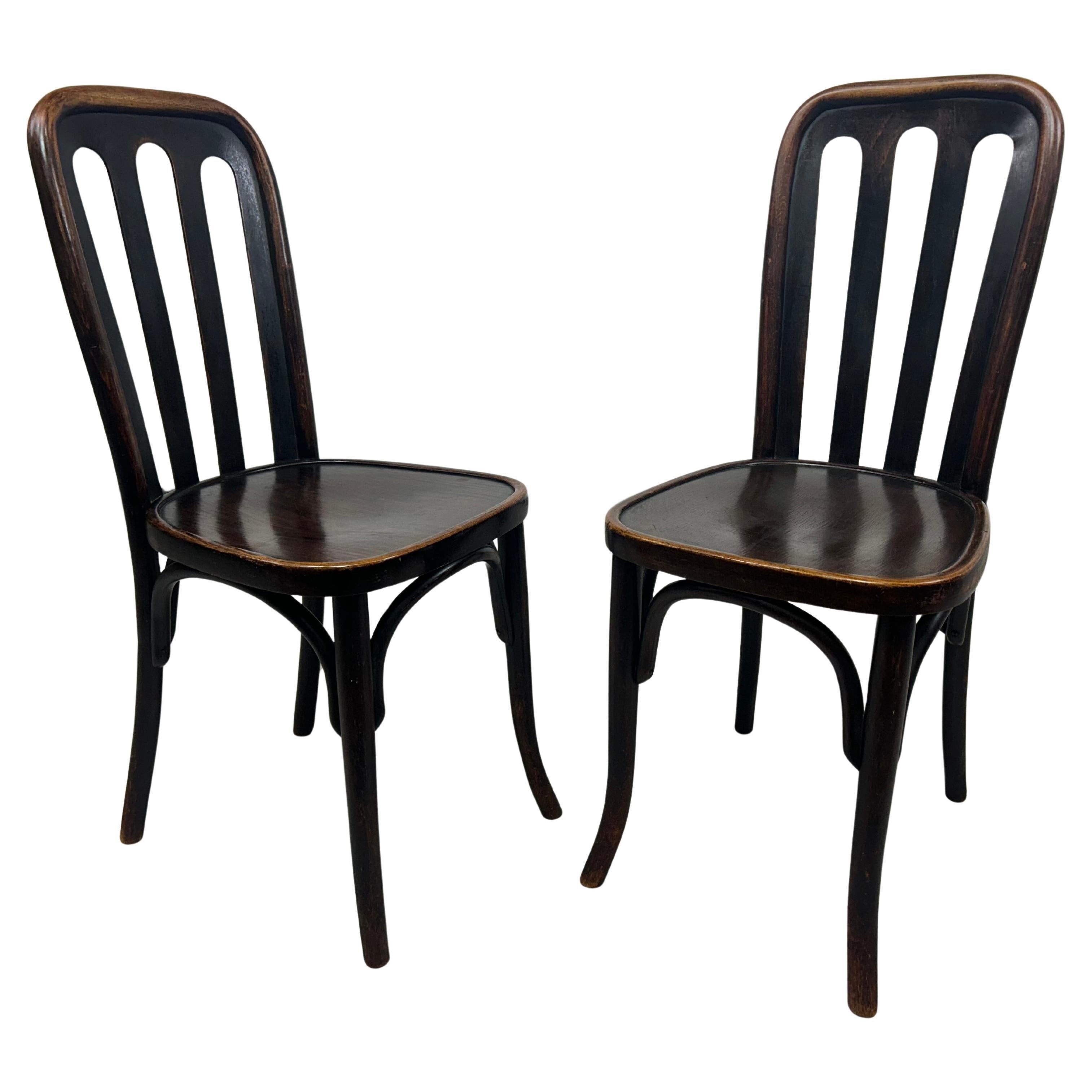 Secession dining chairs no.413 by Josef Hoffmann for Thonet
