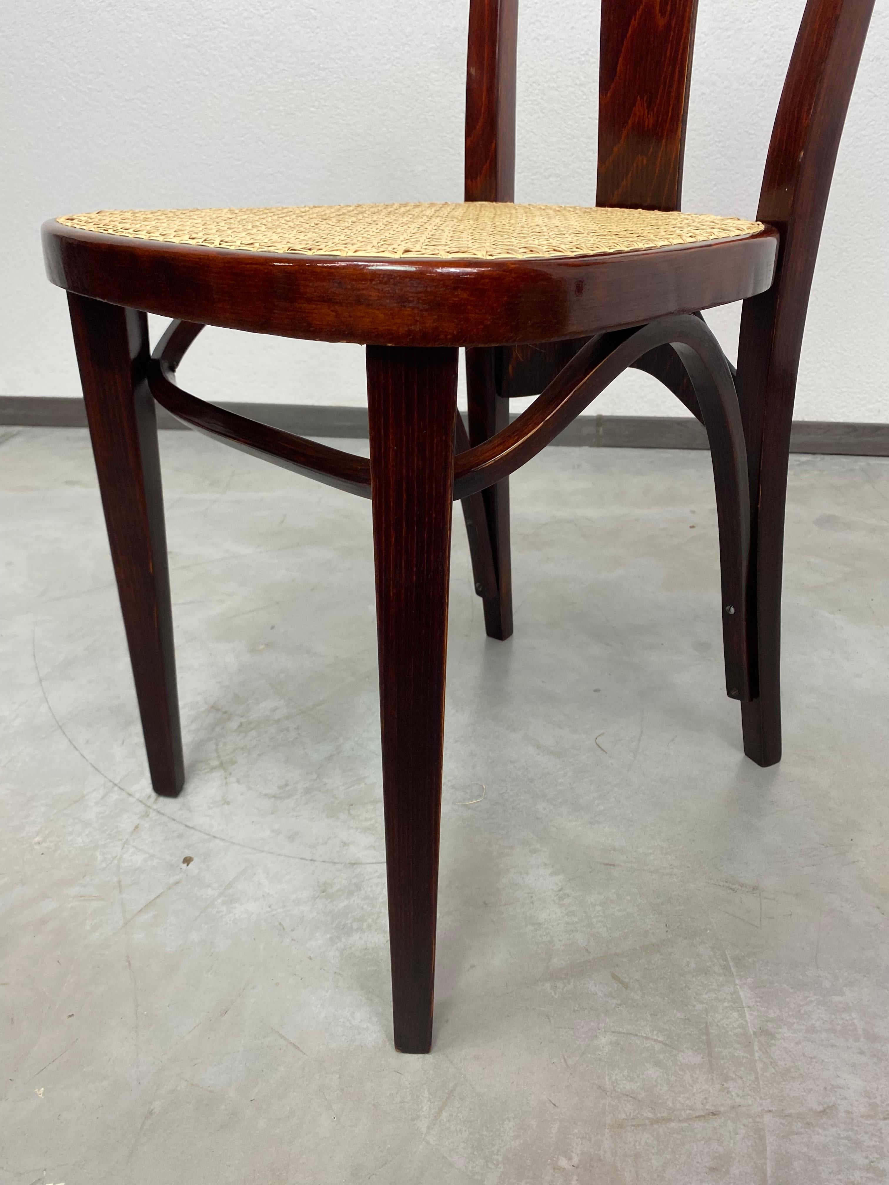 Secession dining room chair atr. Otto Prutscher for Thonet For Sale 5