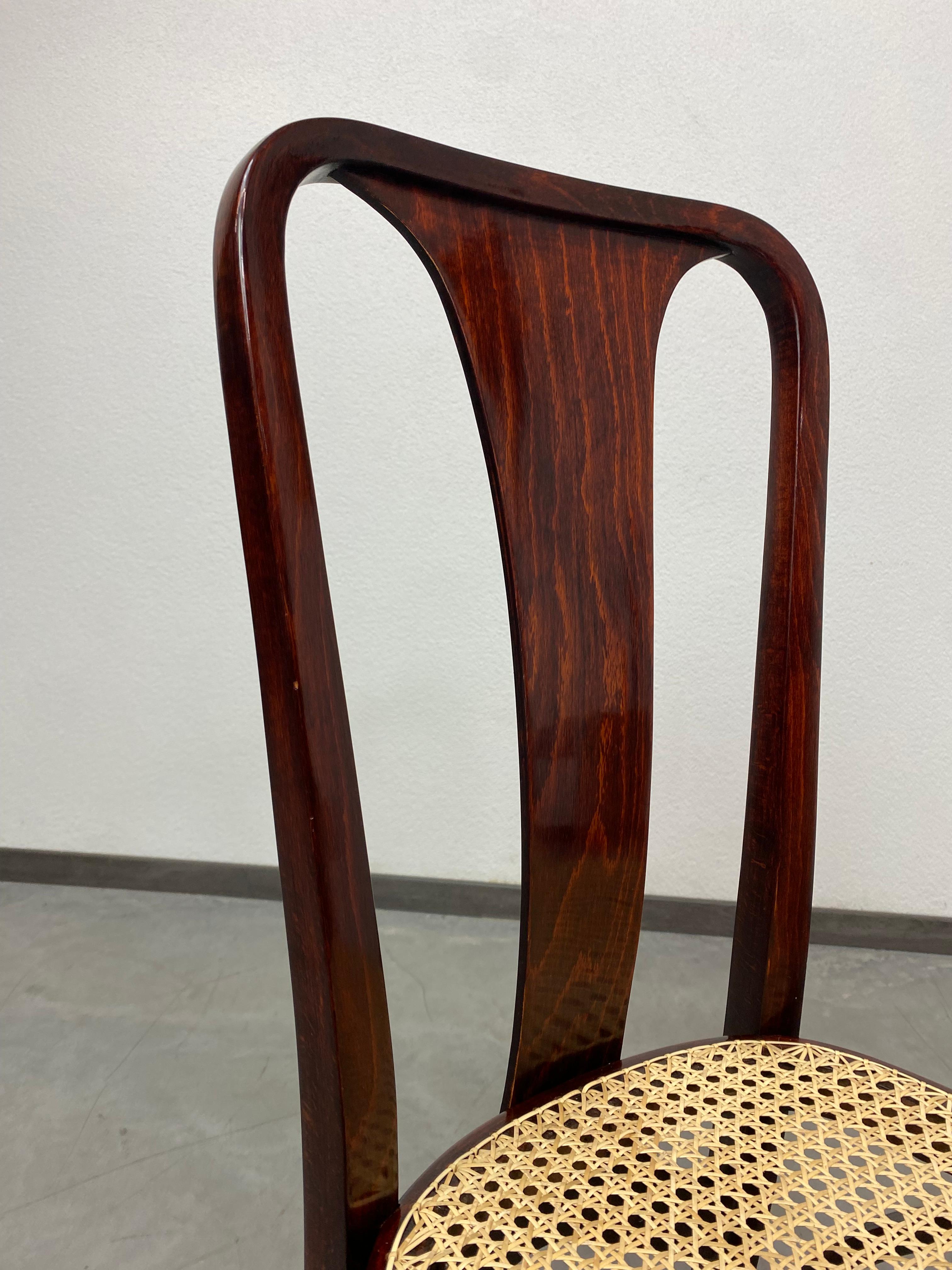 Vienna Secession Secession dining room chair atr. Otto Prutscher for Thonet For Sale