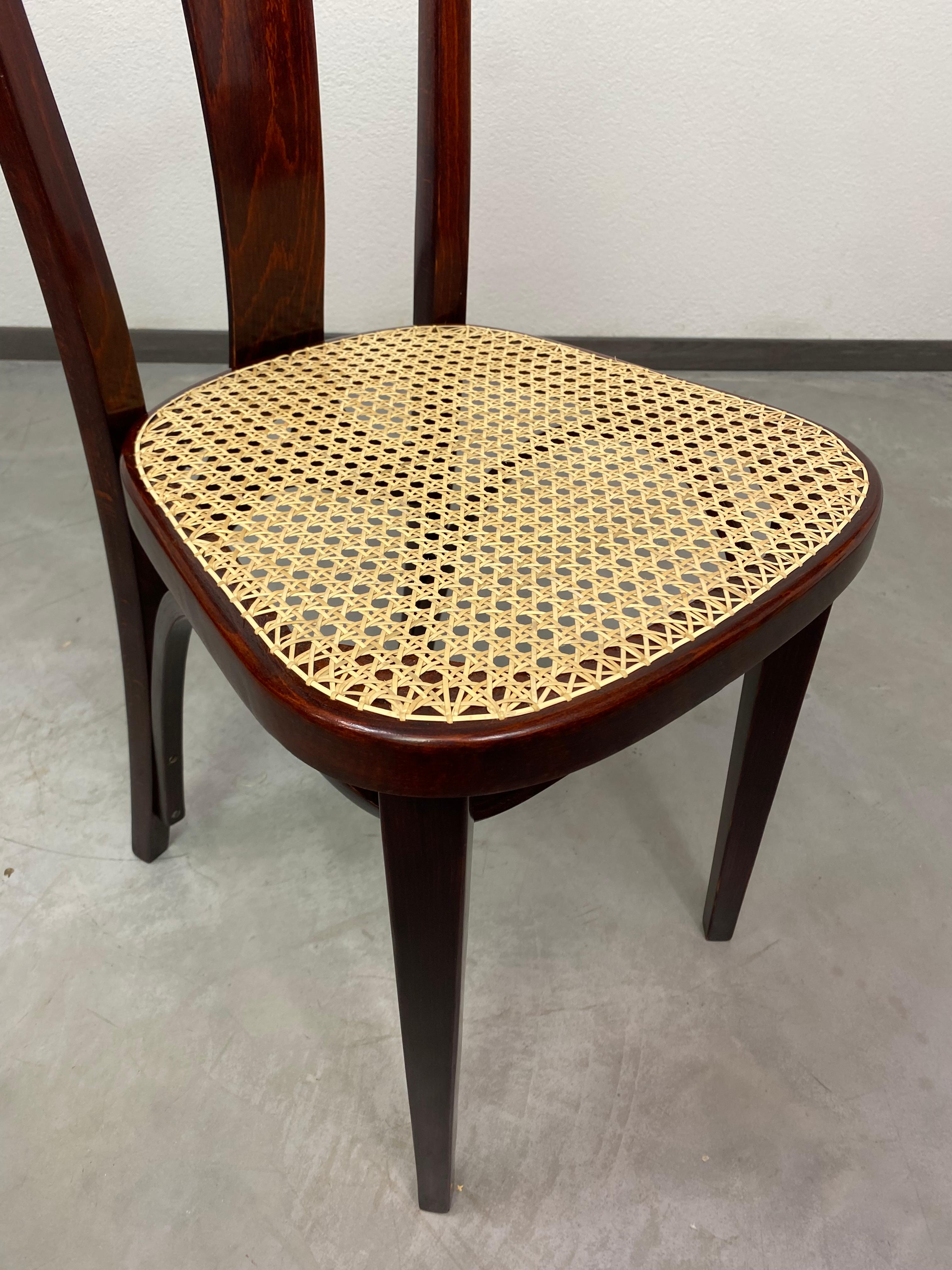 Austrian Secession dining room chair atr. Otto Prutscher for Thonet For Sale