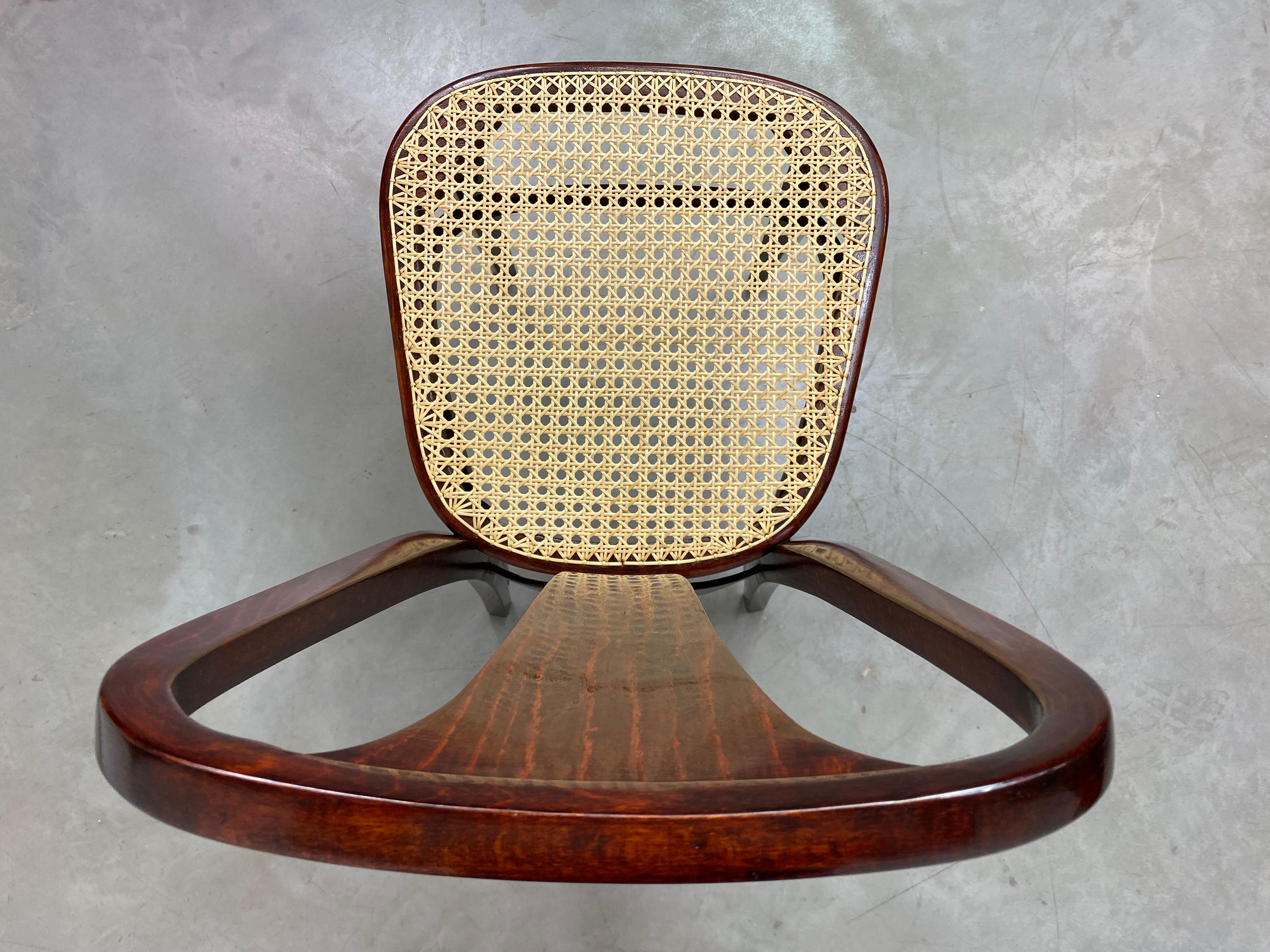 Secession dining room chair atr. Otto Prutscher for Thonet In Excellent Condition For Sale In Banská Štiavnica, SK