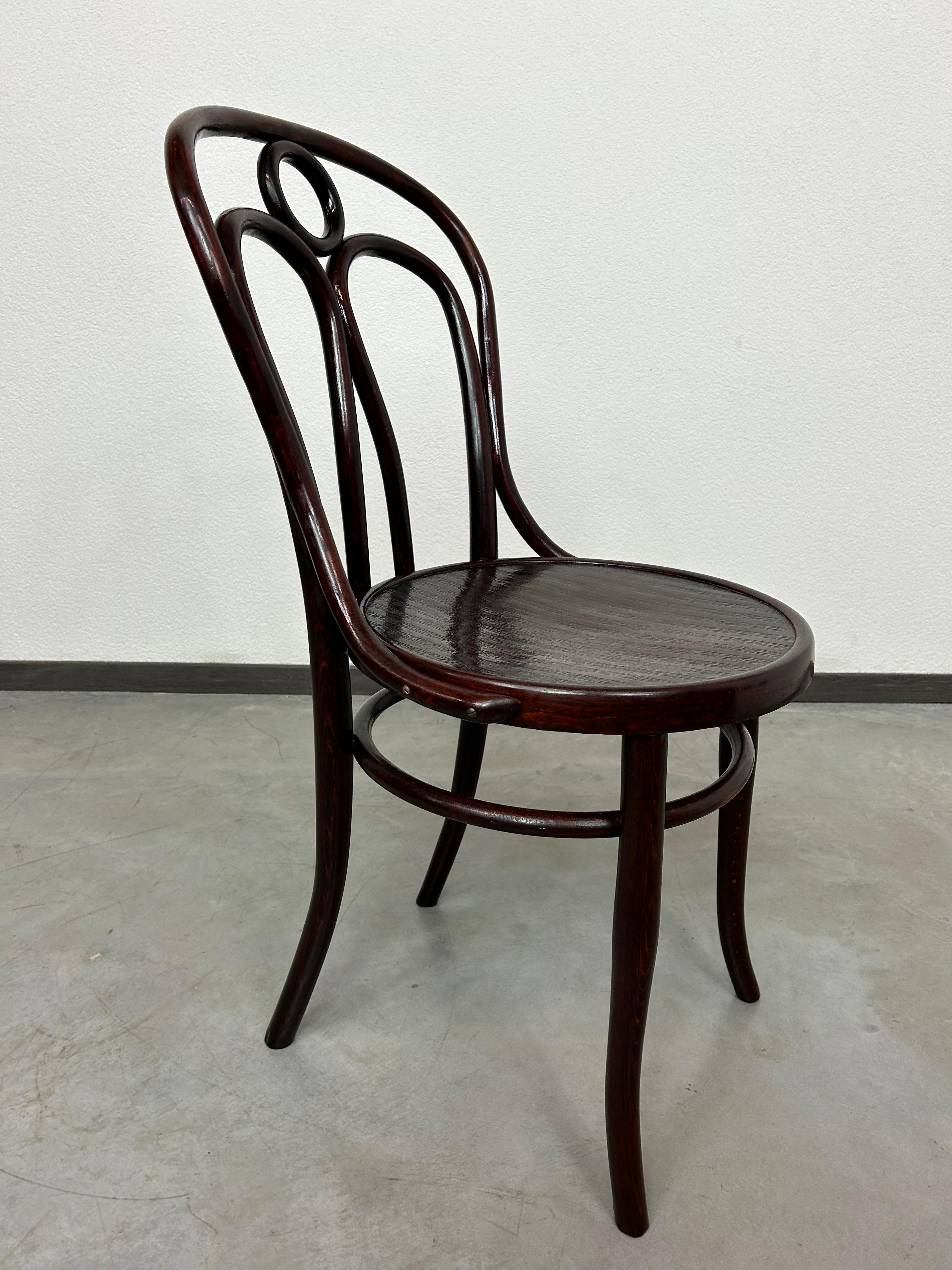 Secession dining room chairs Thonet no.19 and Kohn no.36 For Sale 7