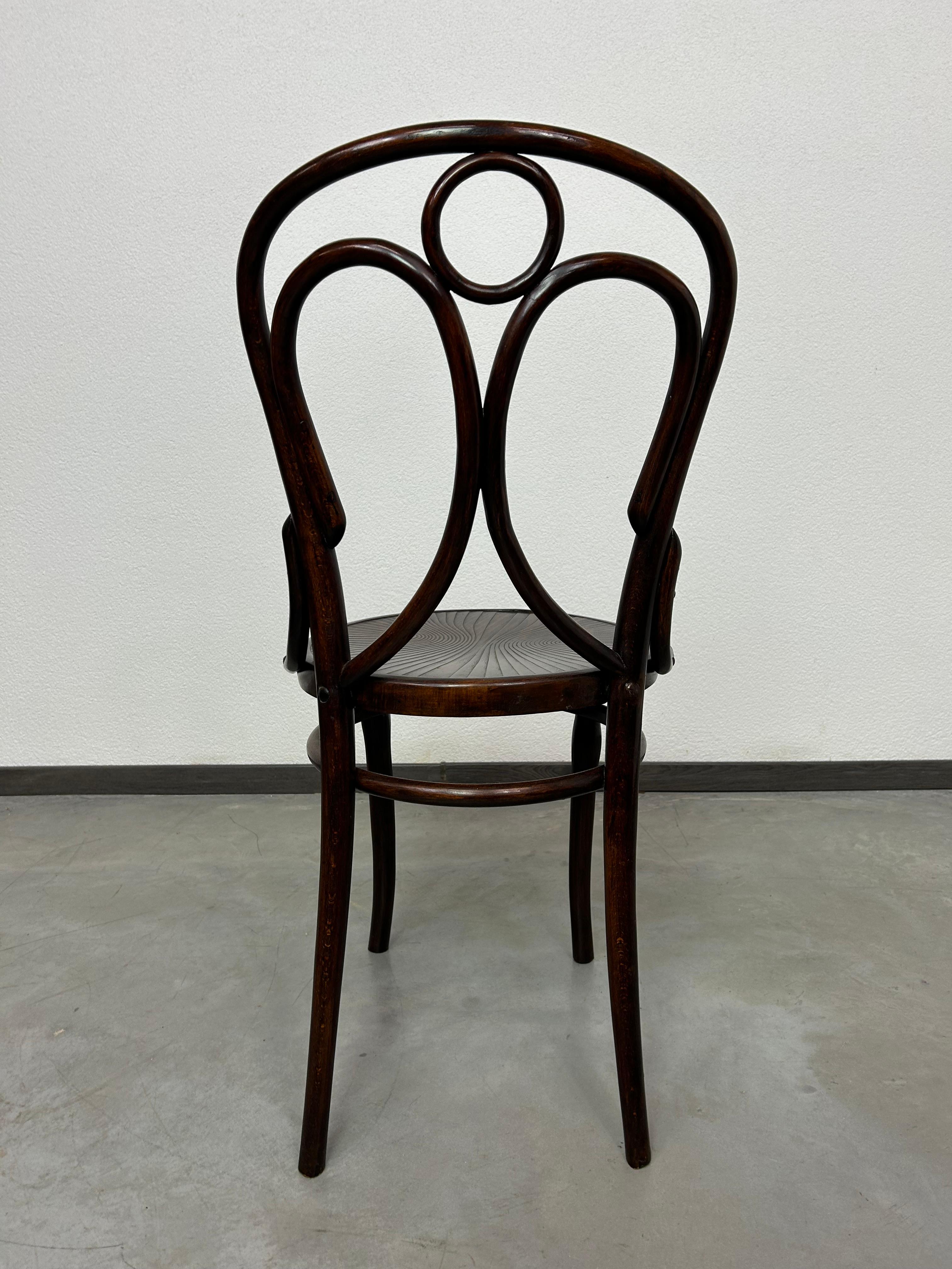 Secession dining room chairs Thonet no.19 and Kohn no.36 For Sale 2