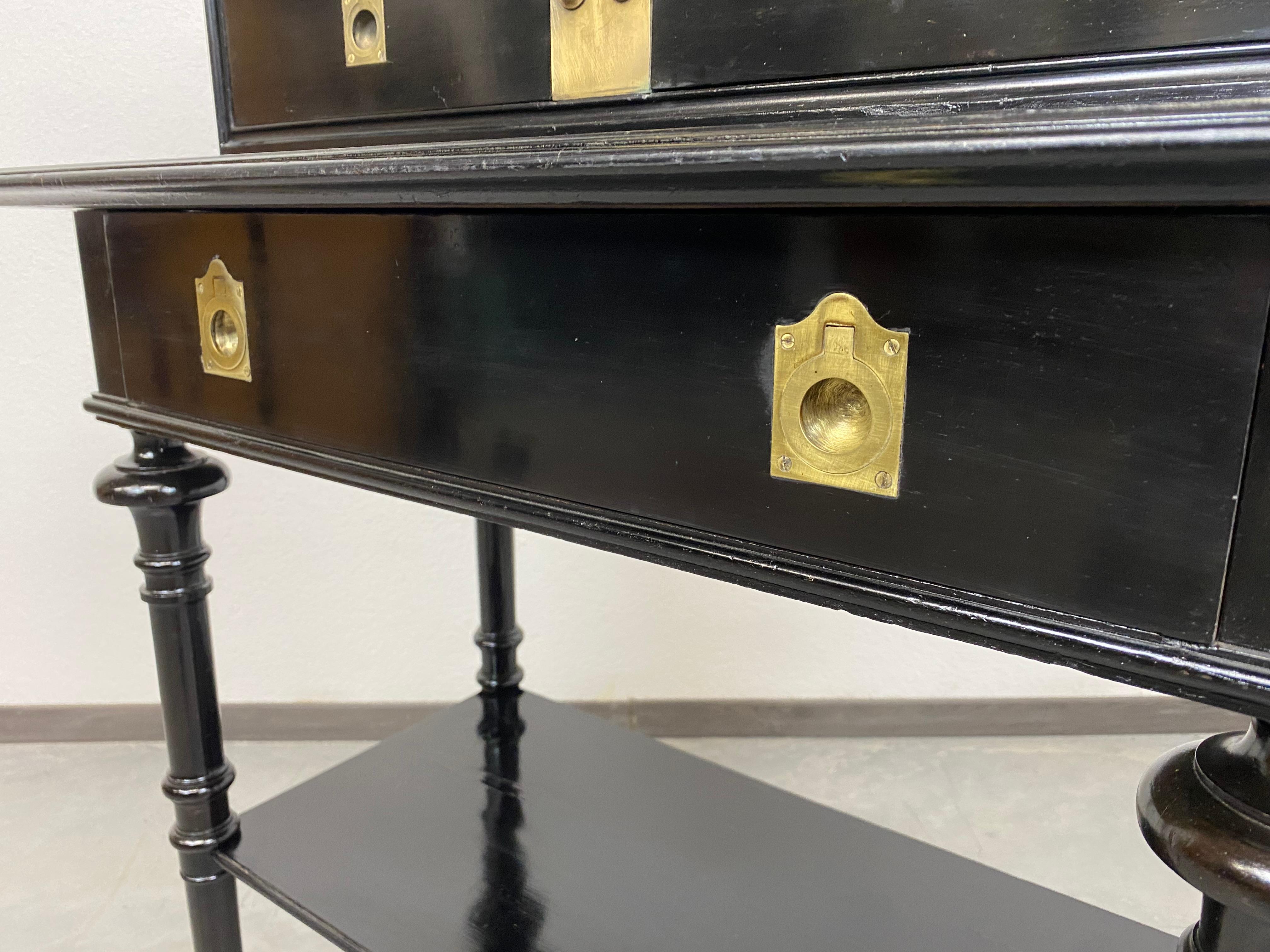 Brass Secession Drawer Cabinet Attributed Adolf Loos For Sale