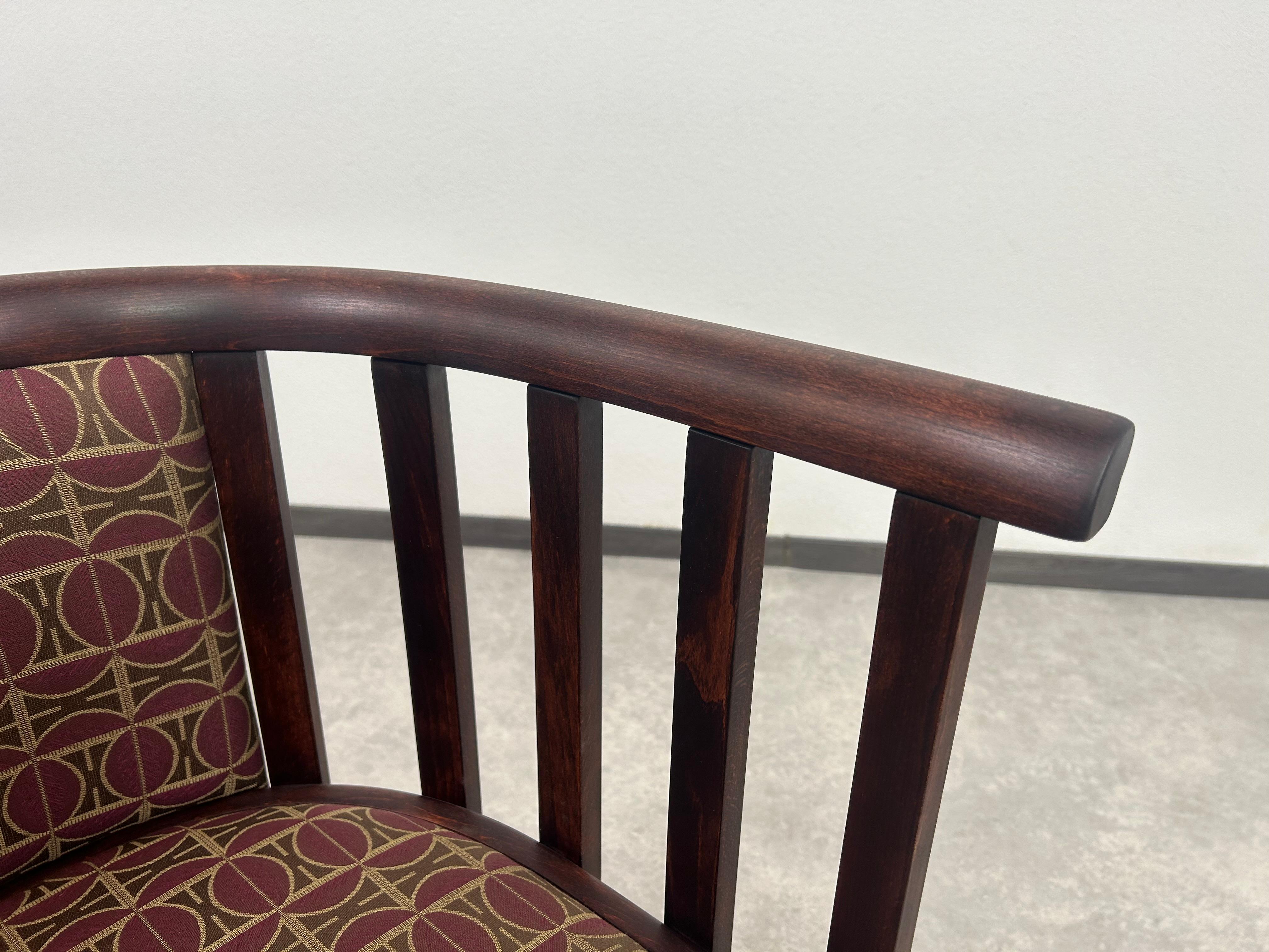 Secession Fledermaus armchairs by Josef Hoffmann en vente 3