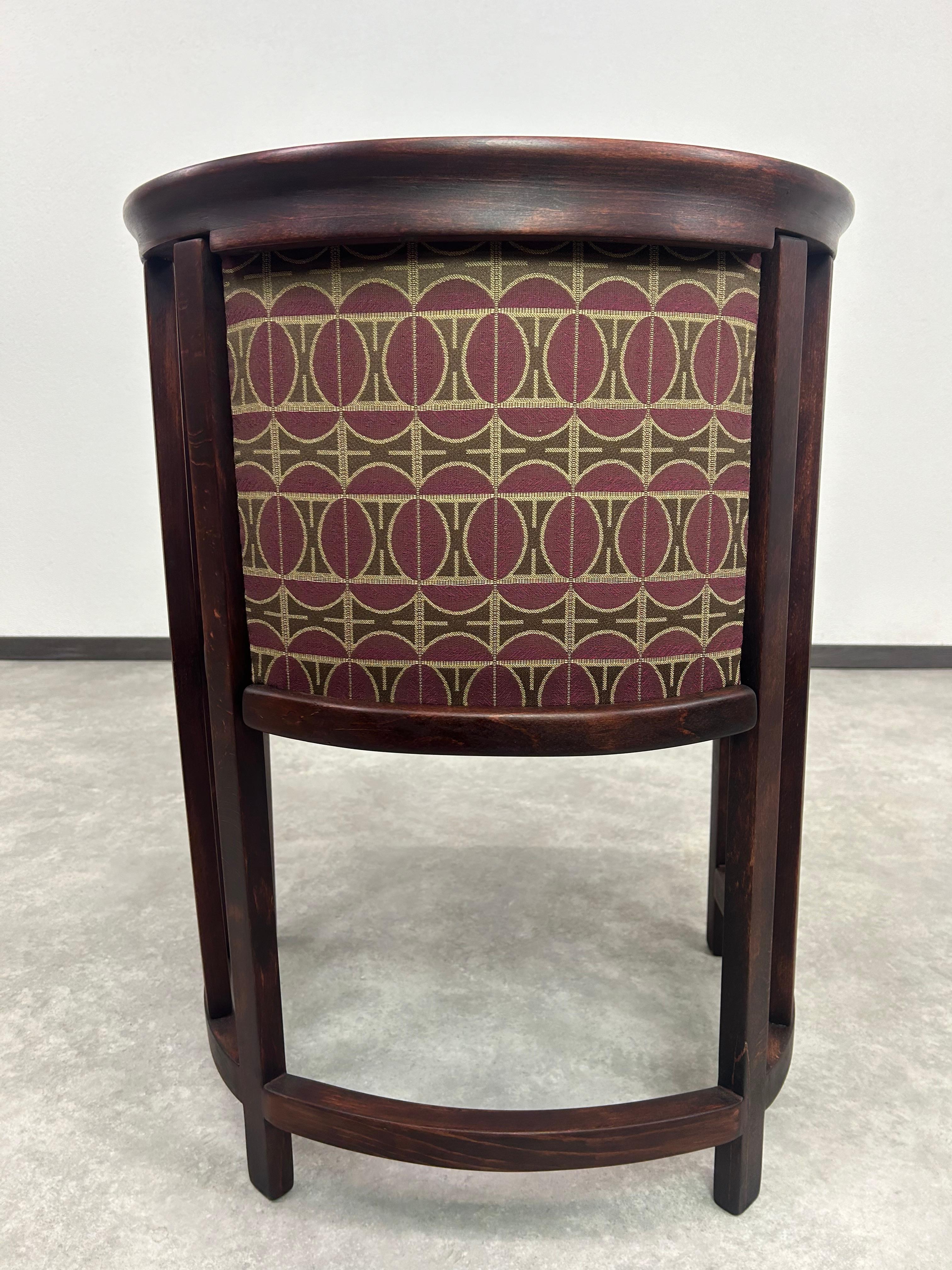 Secession Fledermaus armchairs by Josef Hoffmann en vente 5