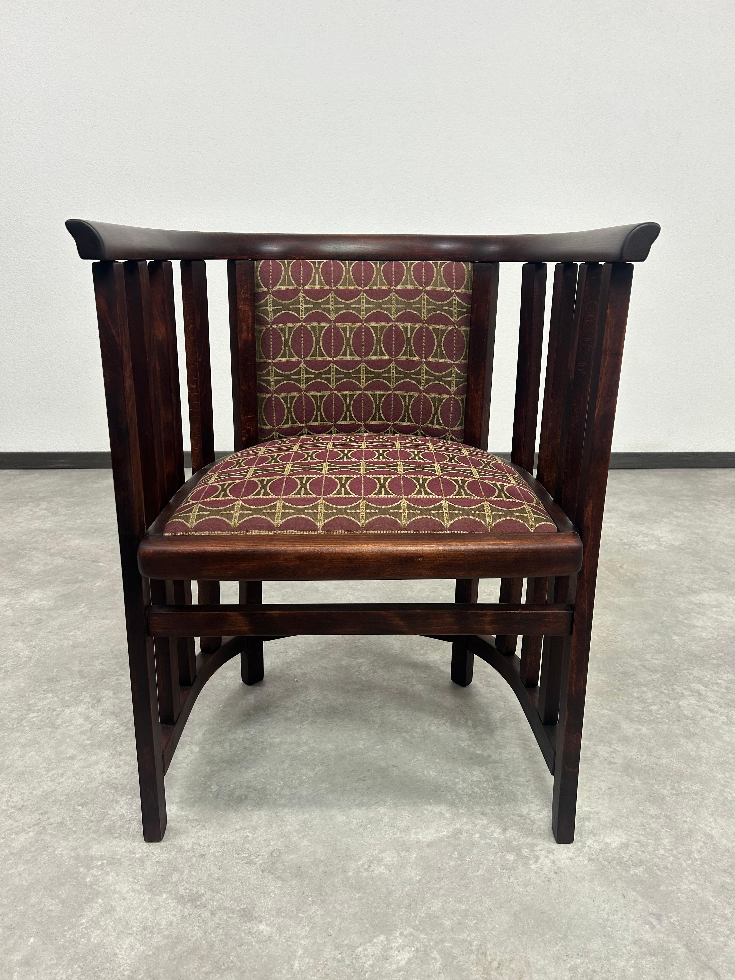 Sécession viennoise Secession Fledermaus armchairs by Josef Hoffmann en vente
