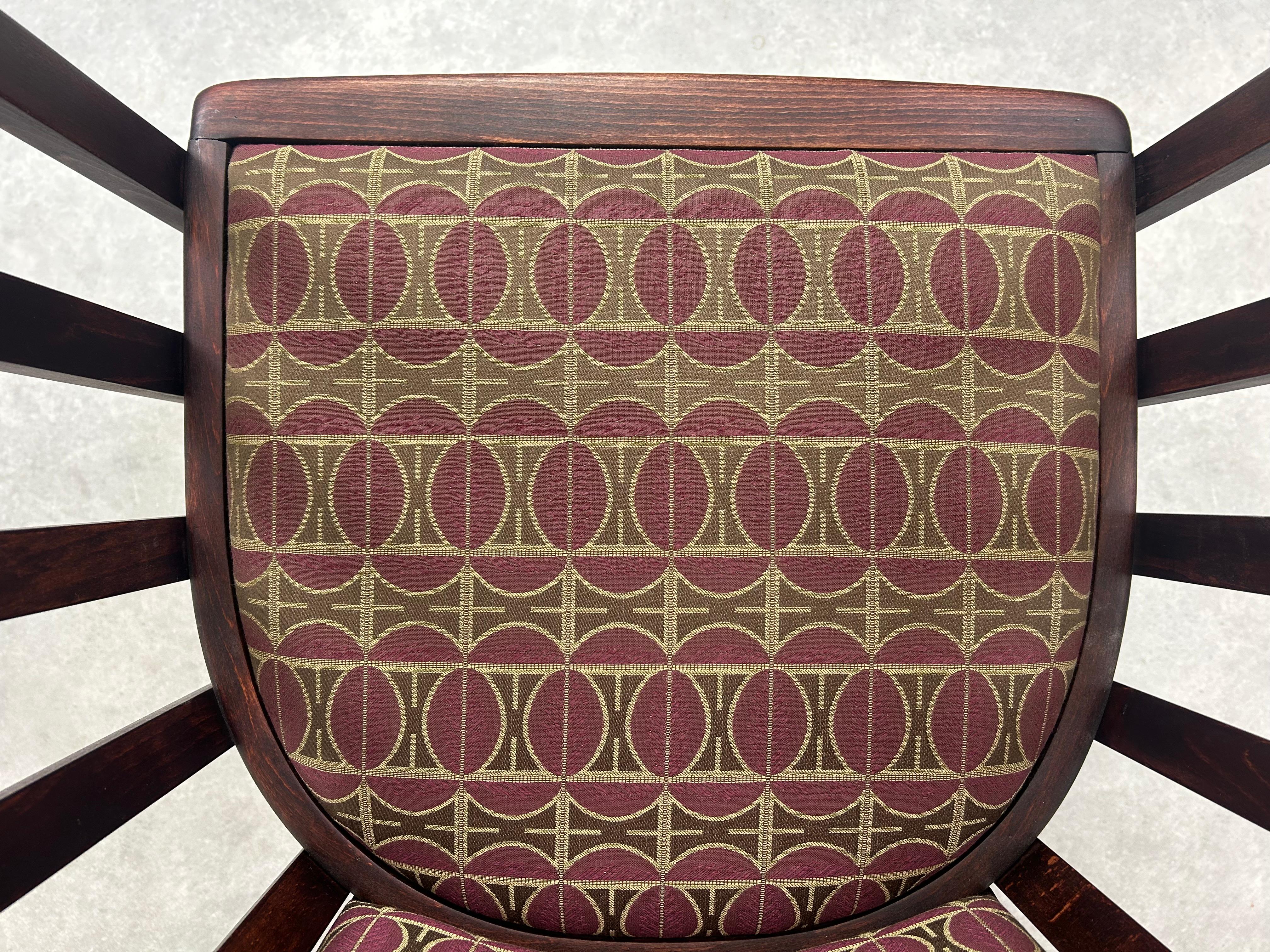 Secession Fledermaus armchairs by Josef Hoffmann Bon état - En vente à Banská Štiavnica, SK