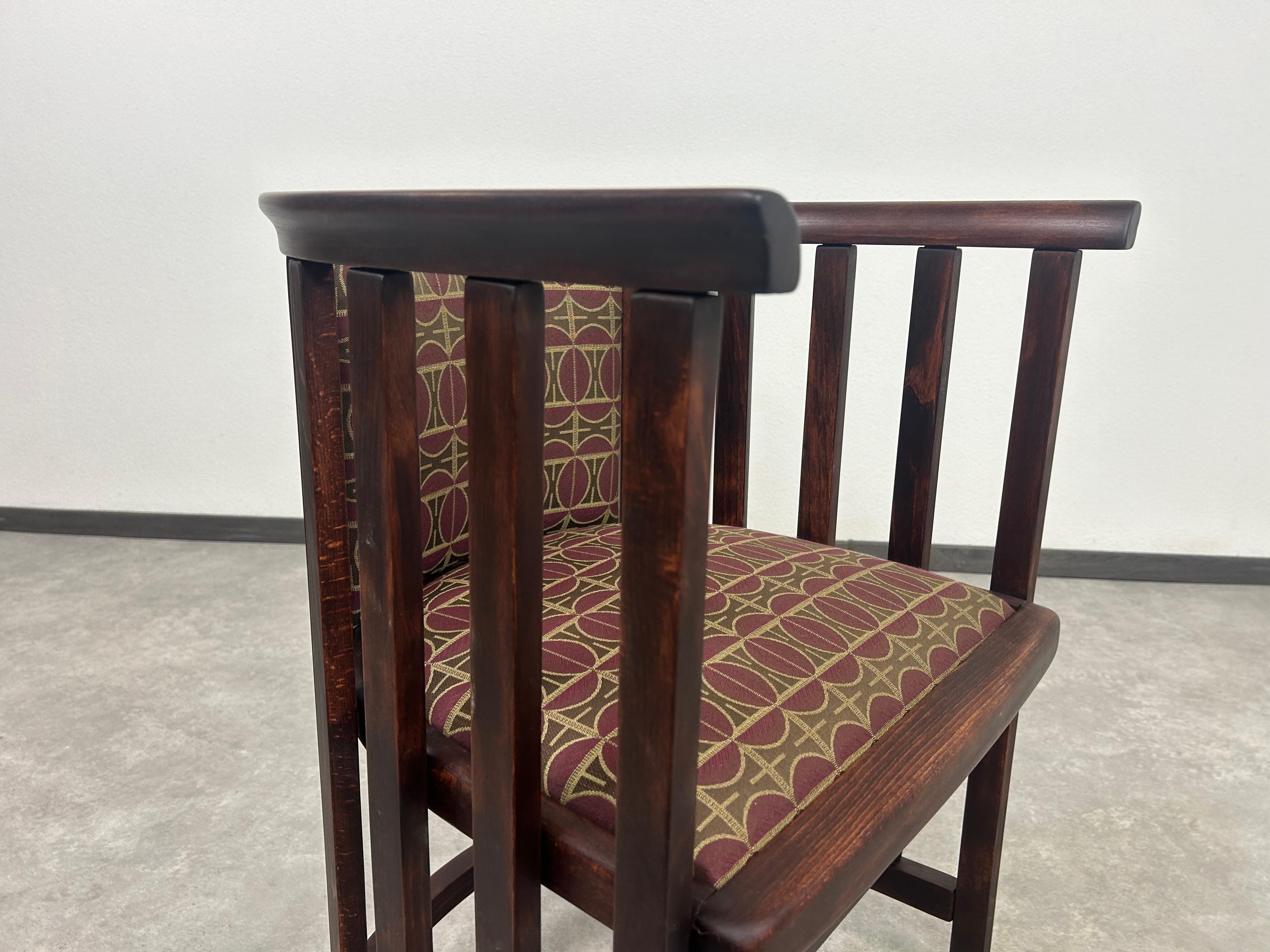Secession Fledermaus armchairs by Josef Hoffmann en vente 2