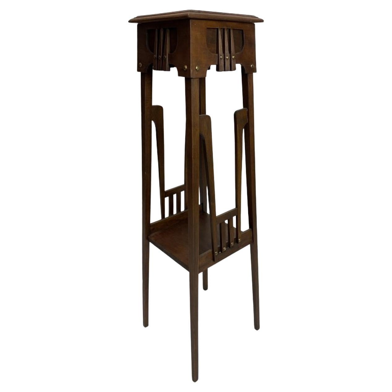 Secession Flower Stand by Gustave Serrurier Bovy For Sale