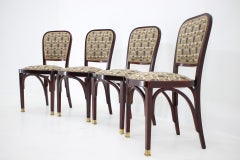 Secession Four Dinign Chairs by Gustav Siegel for J.J.Kohn. Restored