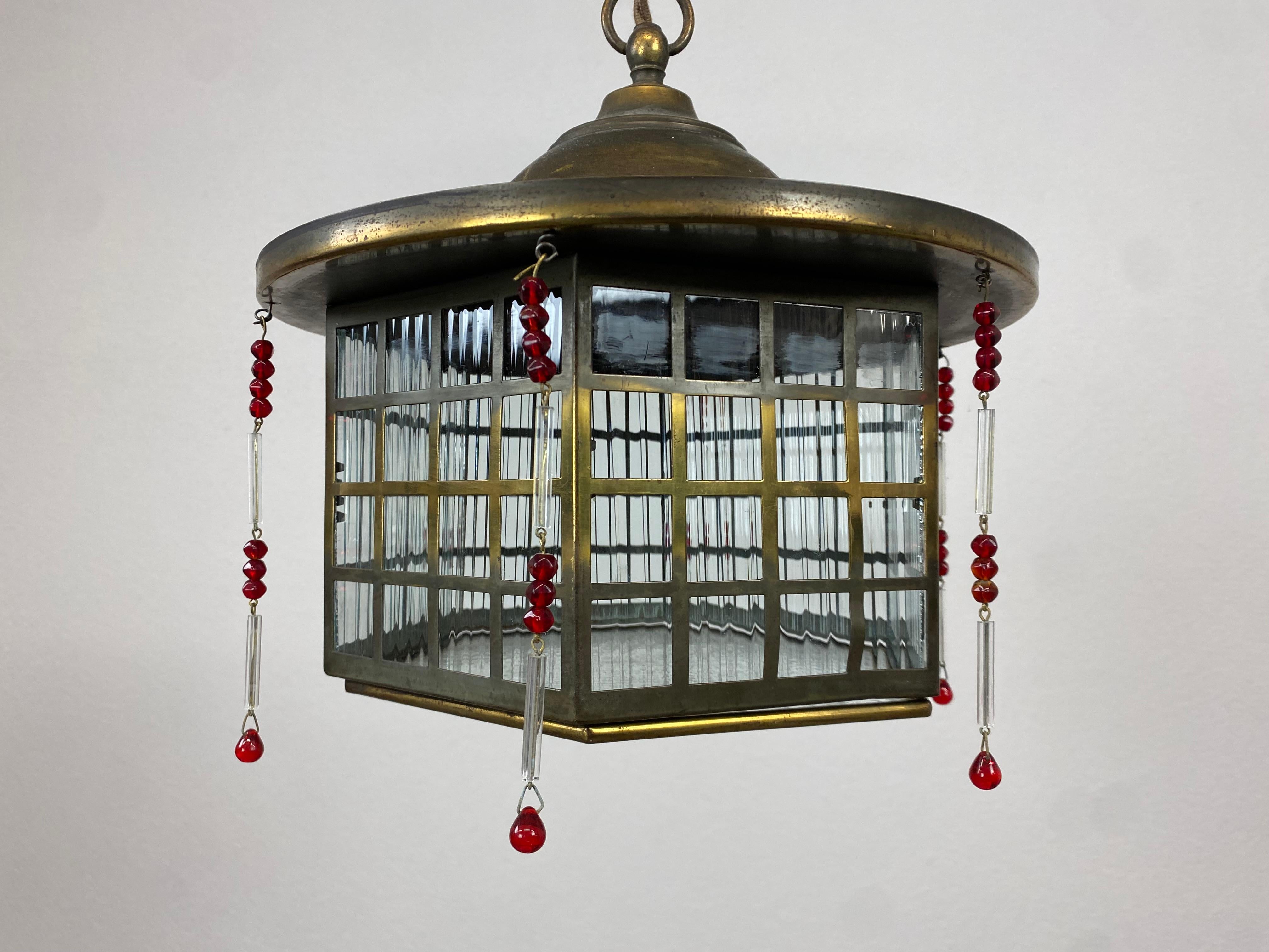 Vienna Secession Secession Hanging Lamp Atr. Josef Hoffmann For Sale