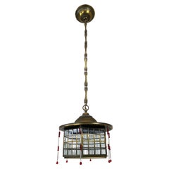 Antique Secession Hanging Lamp Atr. Josef Hoffmann
