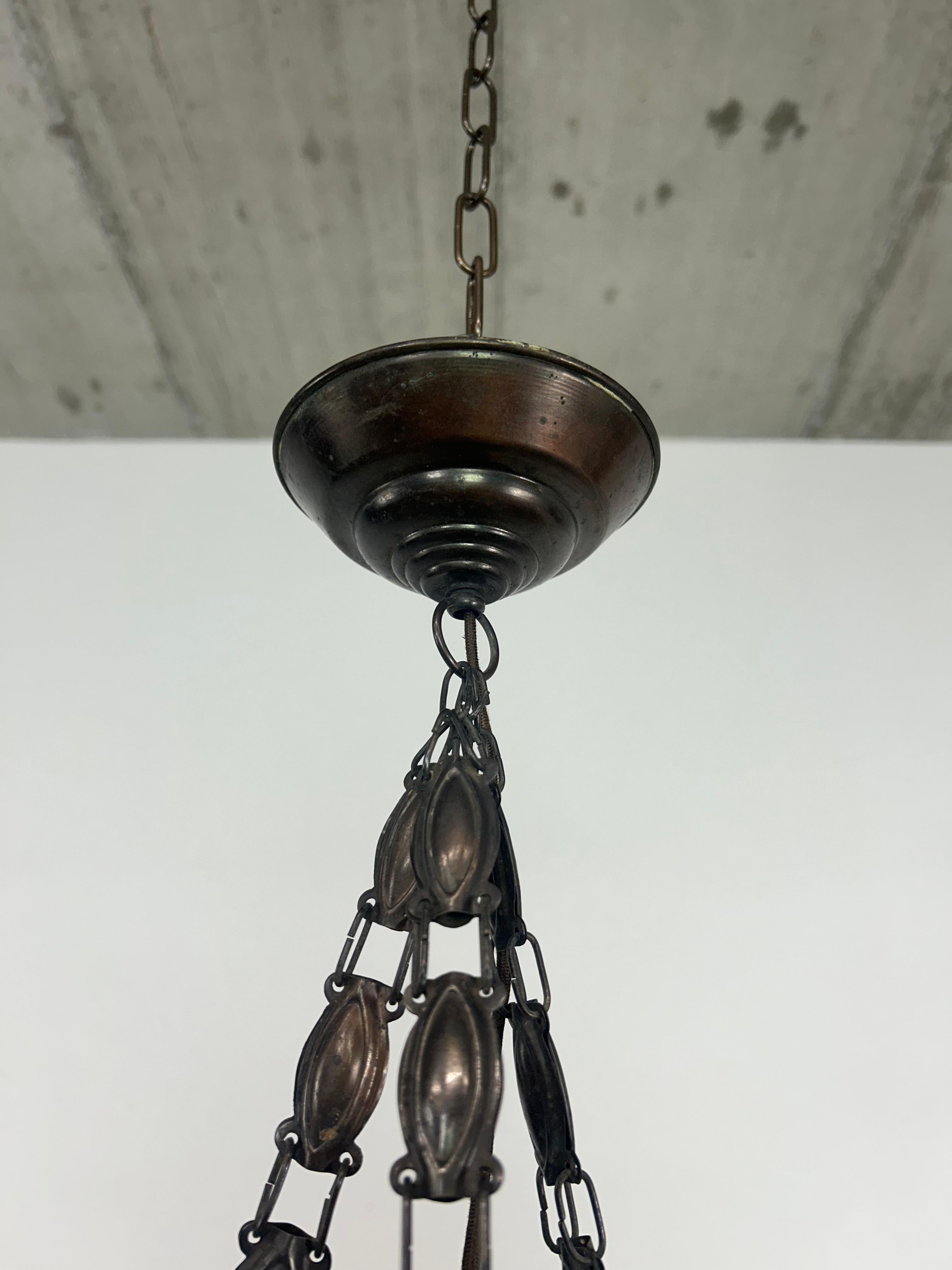 Austrian Secession hanging lamp For Sale