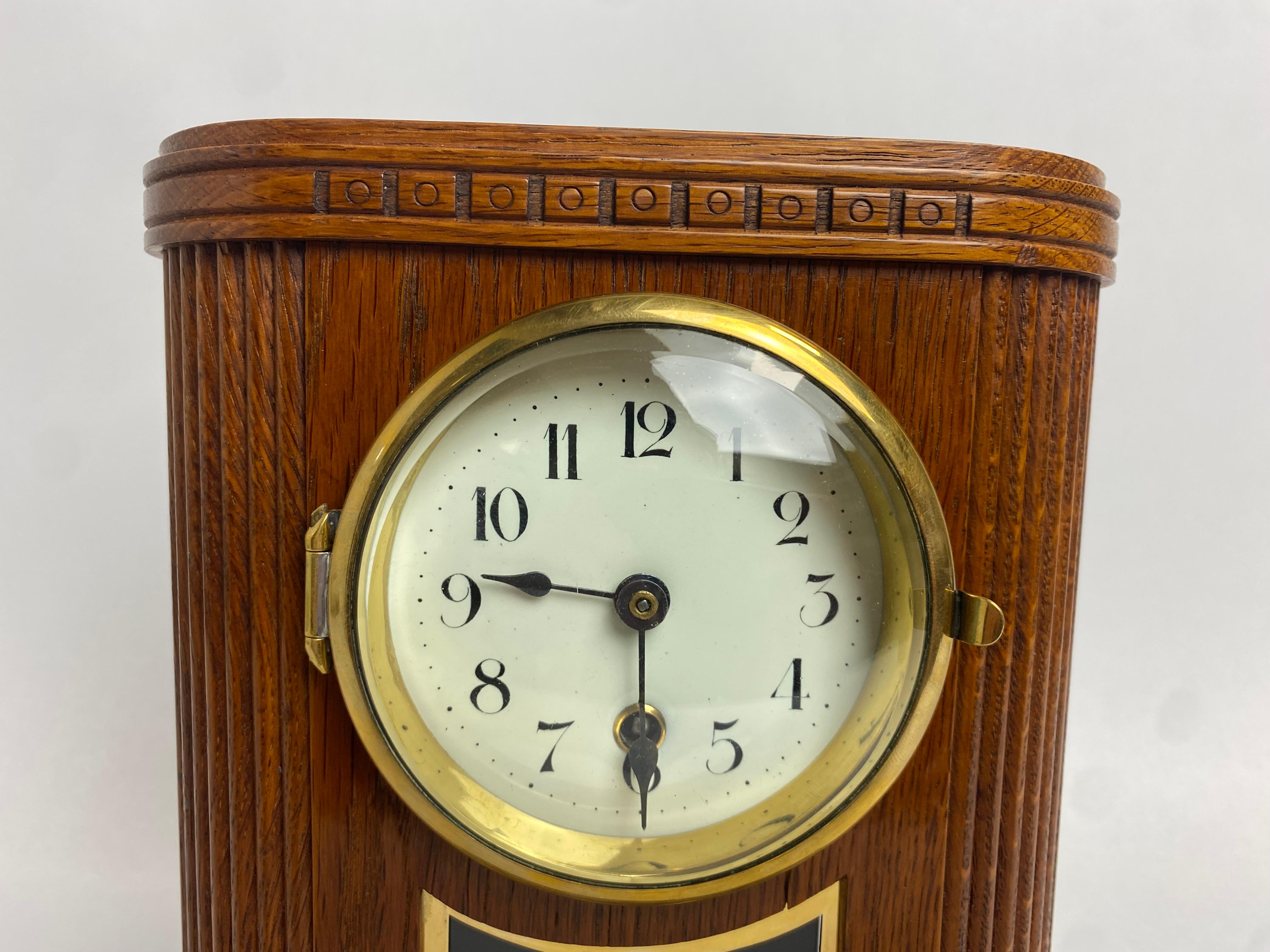 Vienna Secession Secession mantel clock atr. to Otto Prutscher For Sale