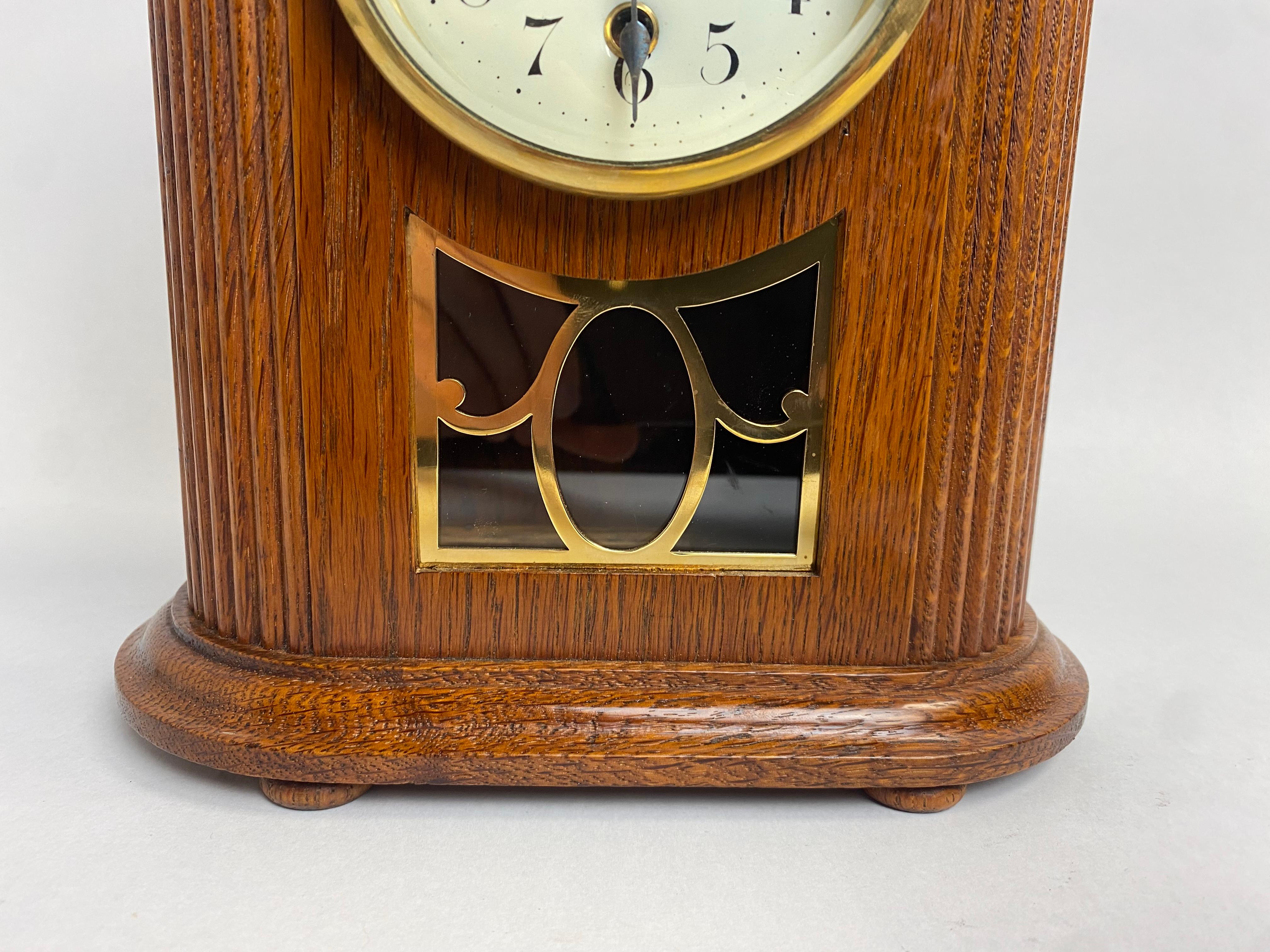Austrian Secession mantel clock atr. to Otto Prutscher For Sale