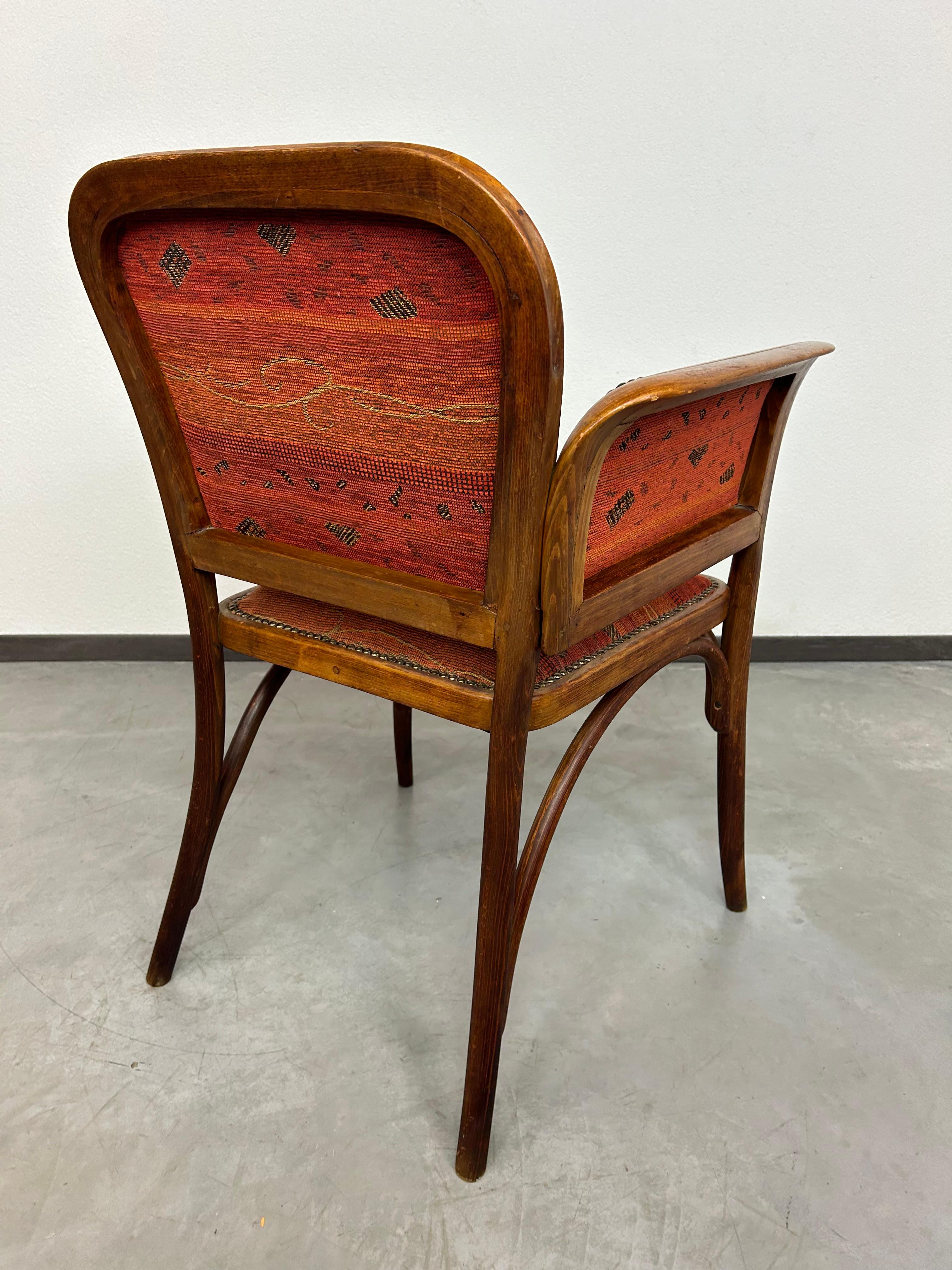 Sedia da ufficio della Secessione attribuita a Marcel Kammerer per Thonet in vendita 1